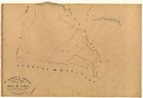 Bois de Ville. - Plan de section, E5