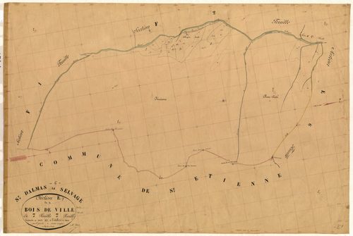 Bois de Ville. - Plan de section, E7