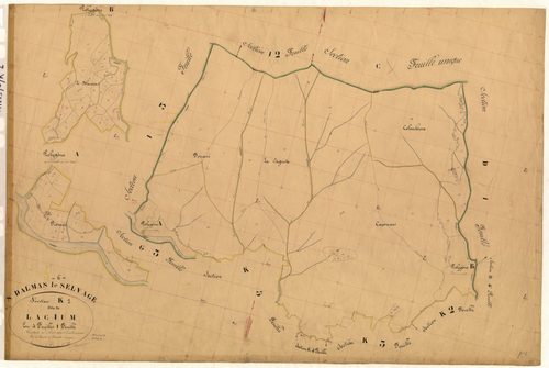 Lacium. - Plan de section, K1