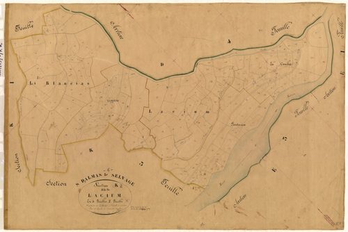Lacium. - Plan de section, K2