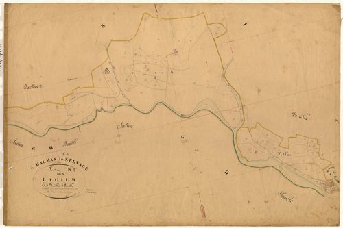 Lacium. - Plan de section, K5