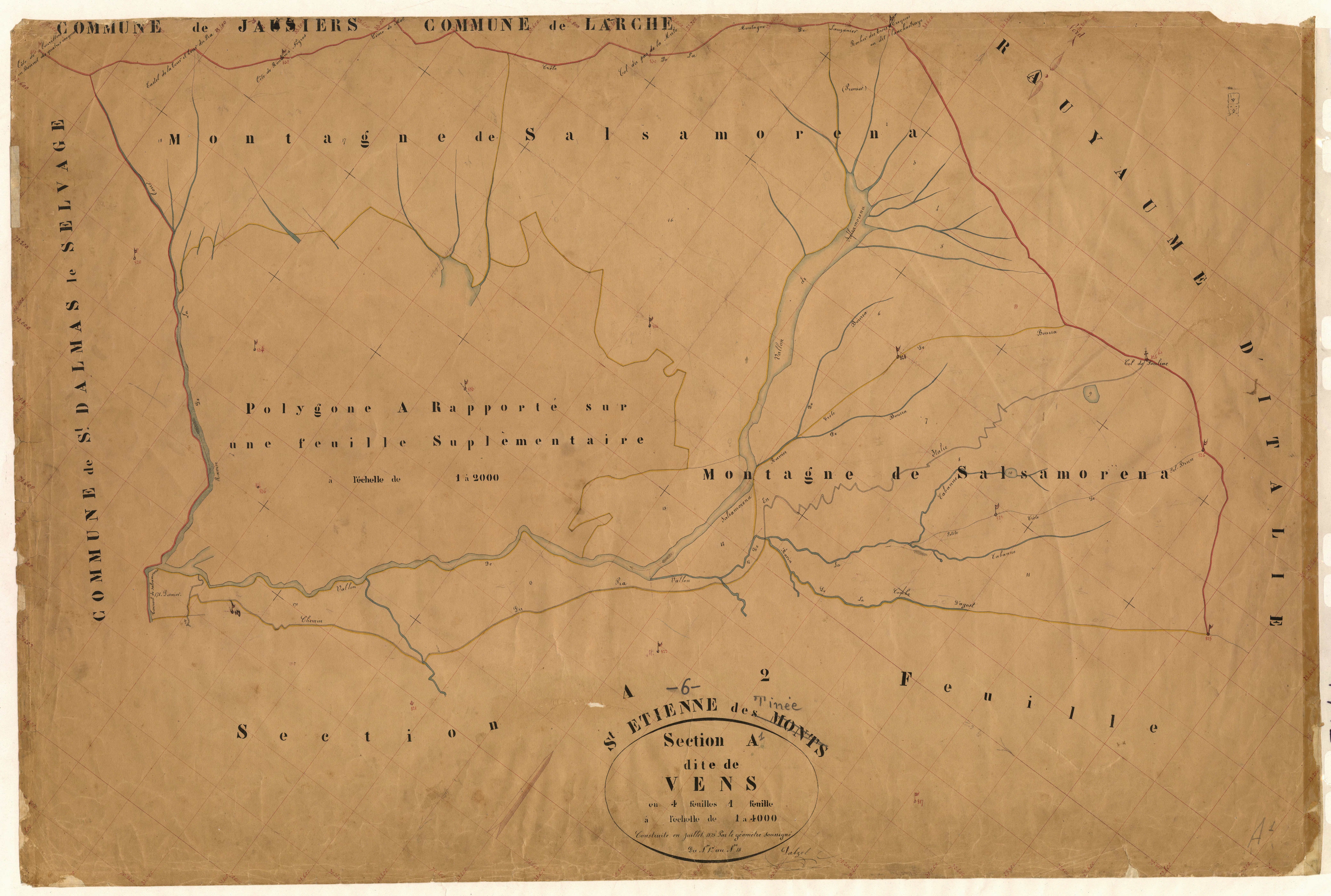 Vens. - Plan de section, A1