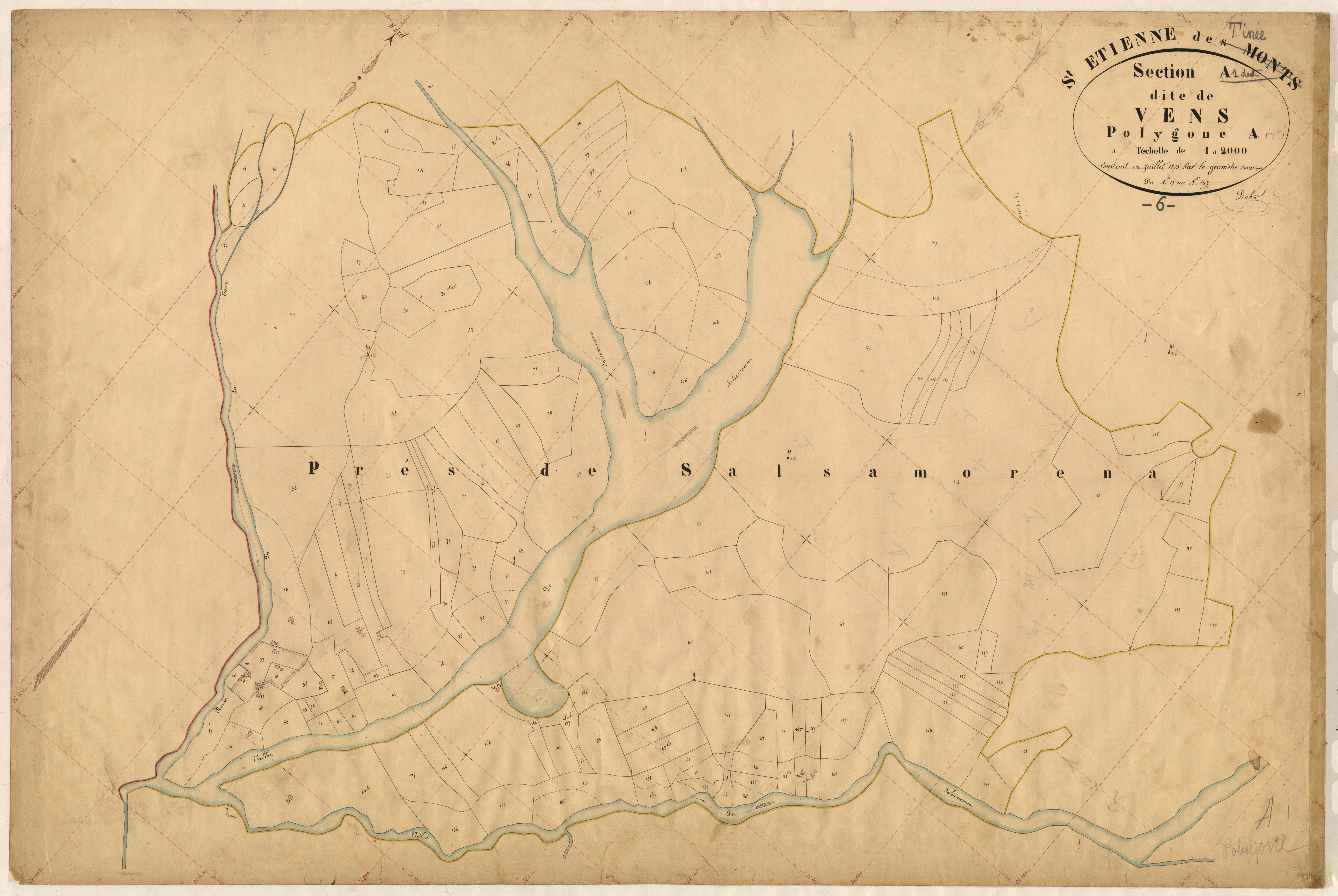 Vens (développement). - Plan de section, A1(d)
