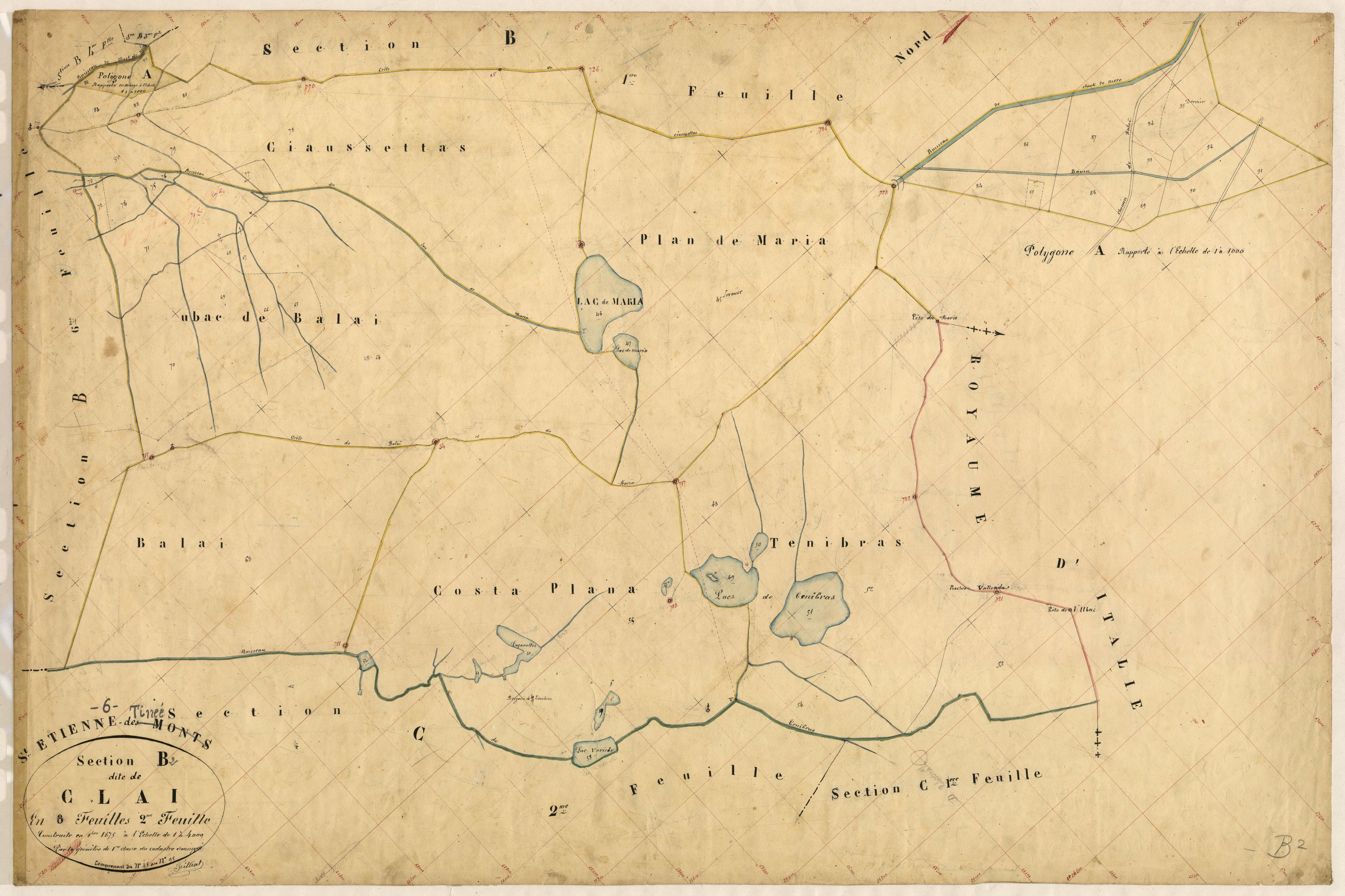 Claï. - Plan de section, B2
