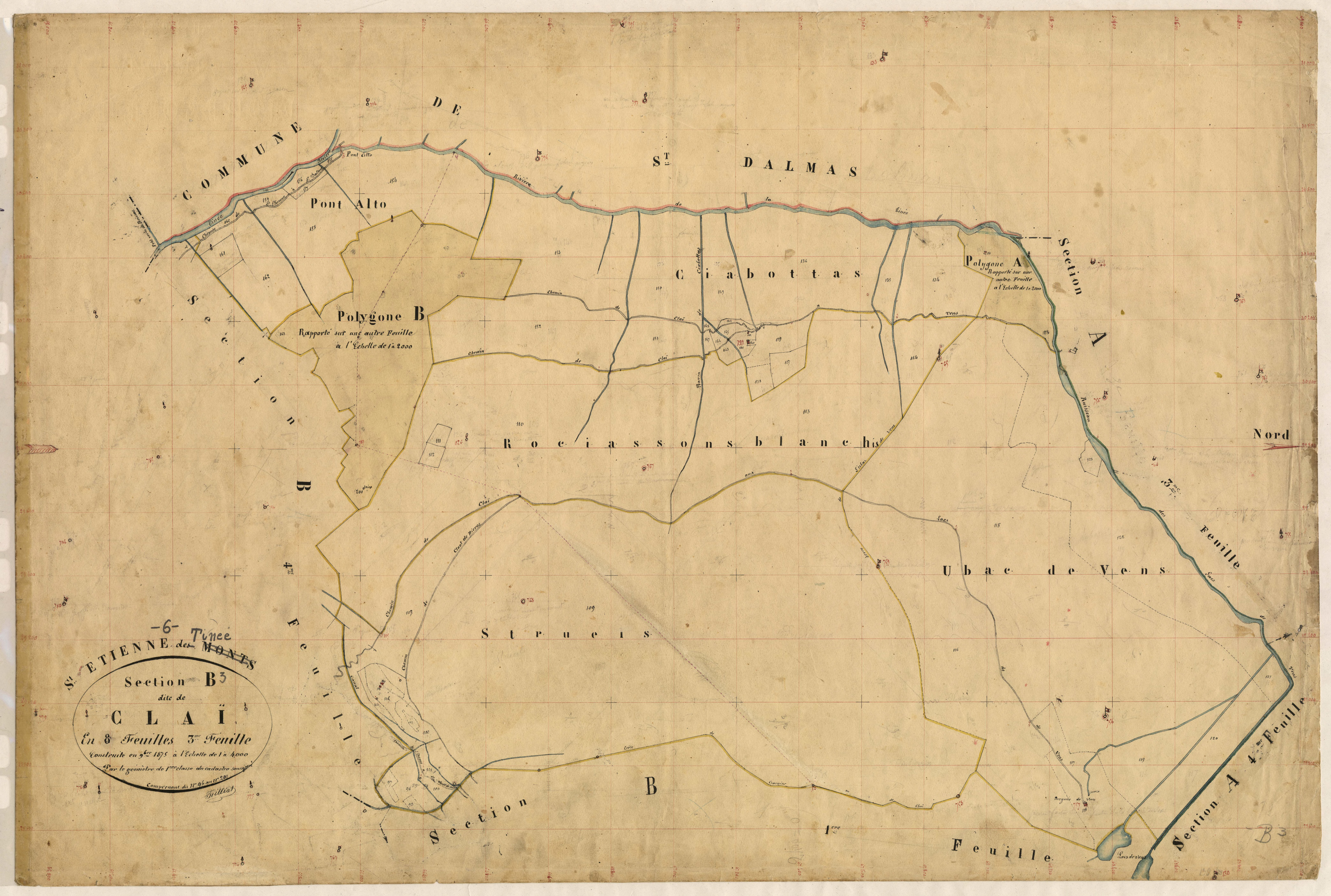 Claï. - Plan de section, B3