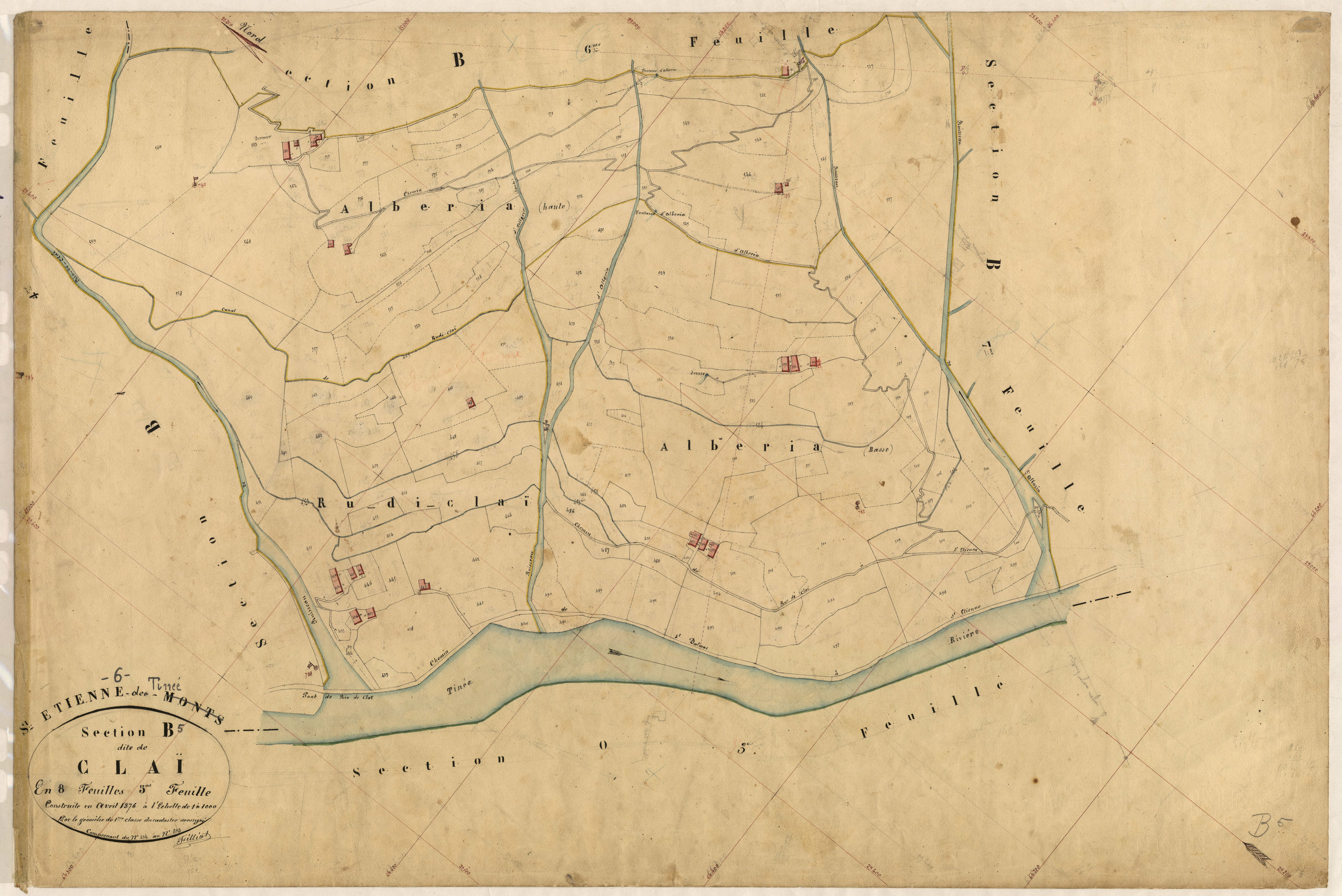 Claï. - Plan de section, B5