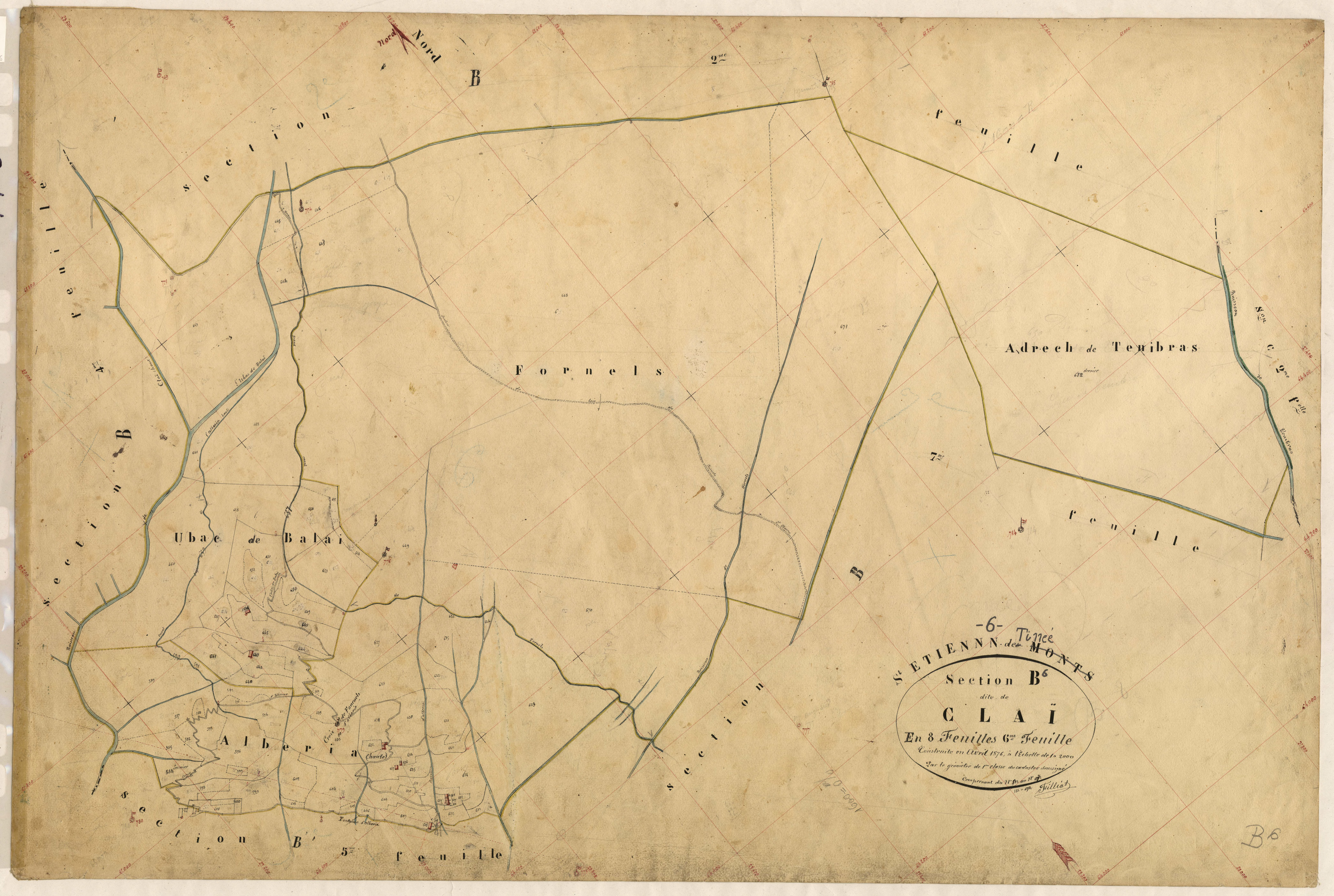 Claï. - Plan de section, B6