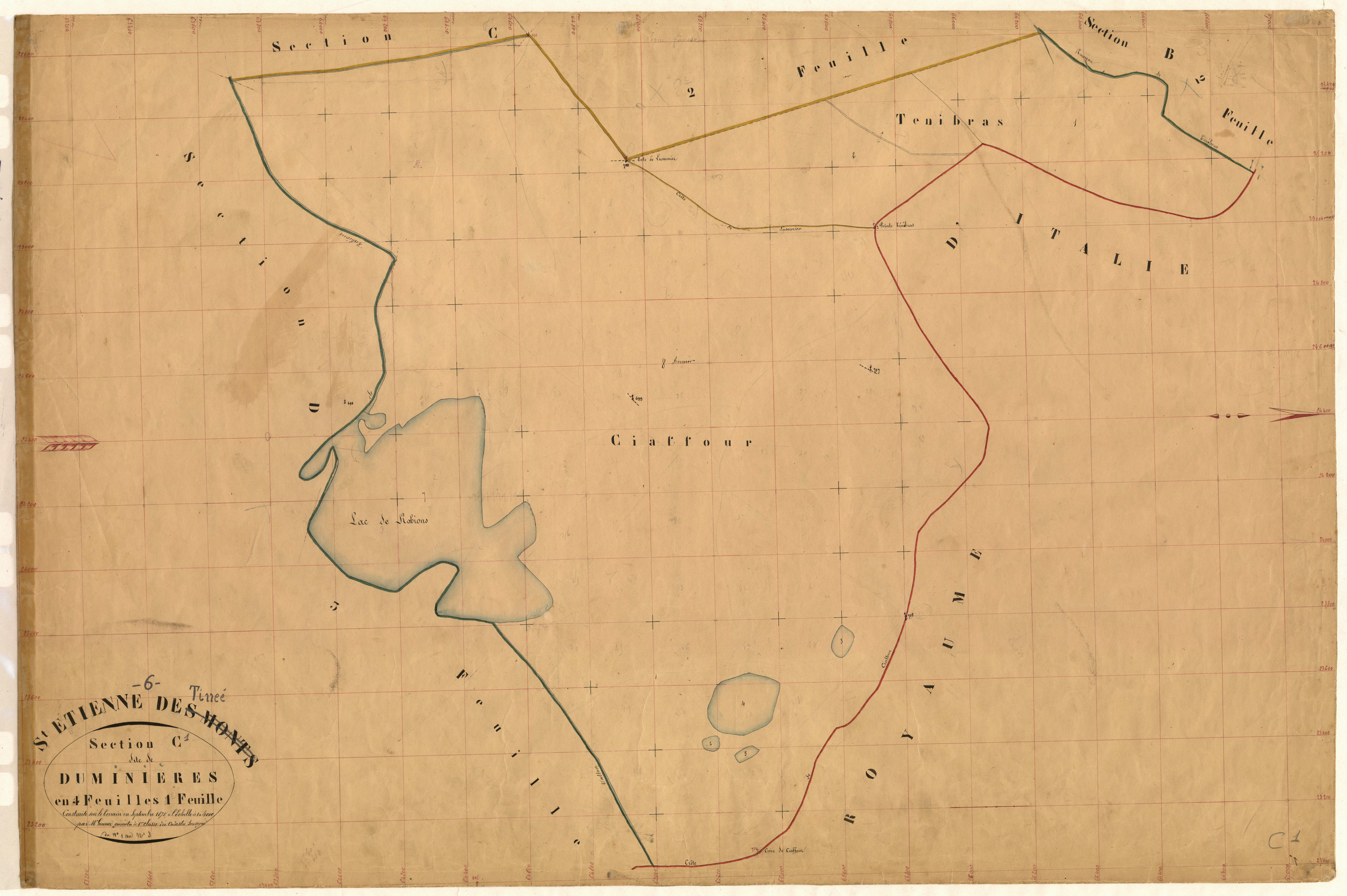 Duminieres. - Plan de section, C1
