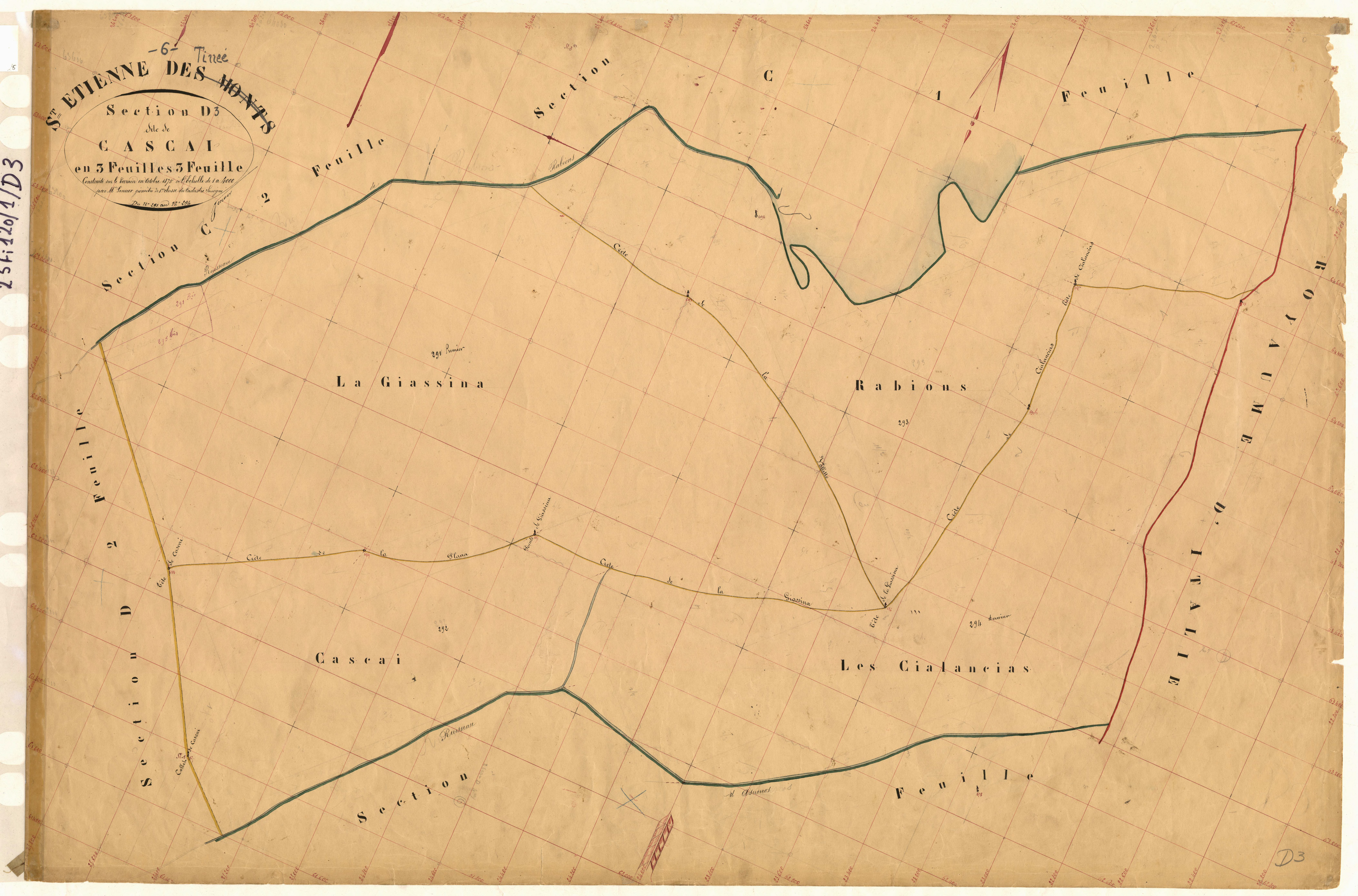 Cascai. - Plan de section, D3