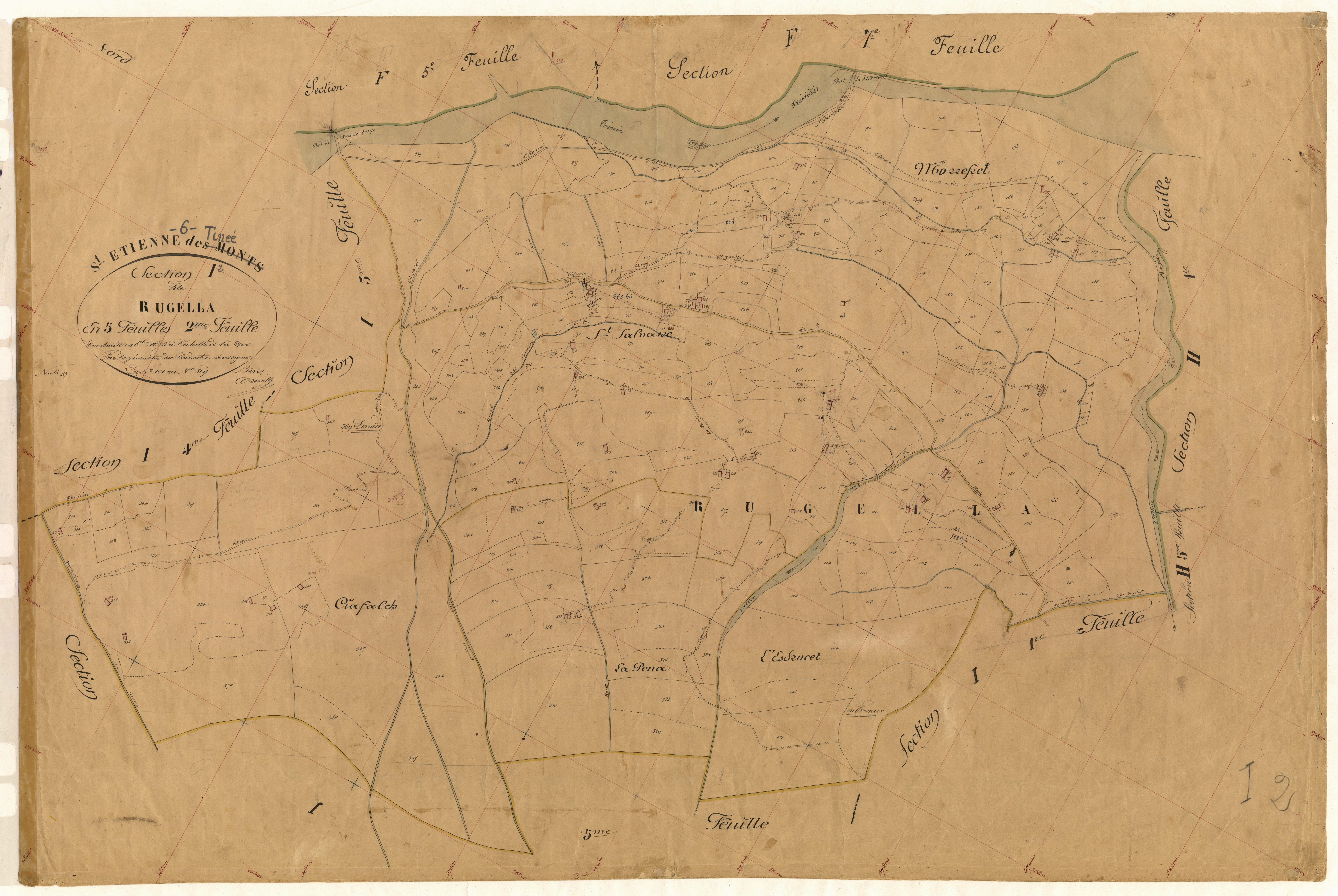 Rugella. - Plan de section, I2
