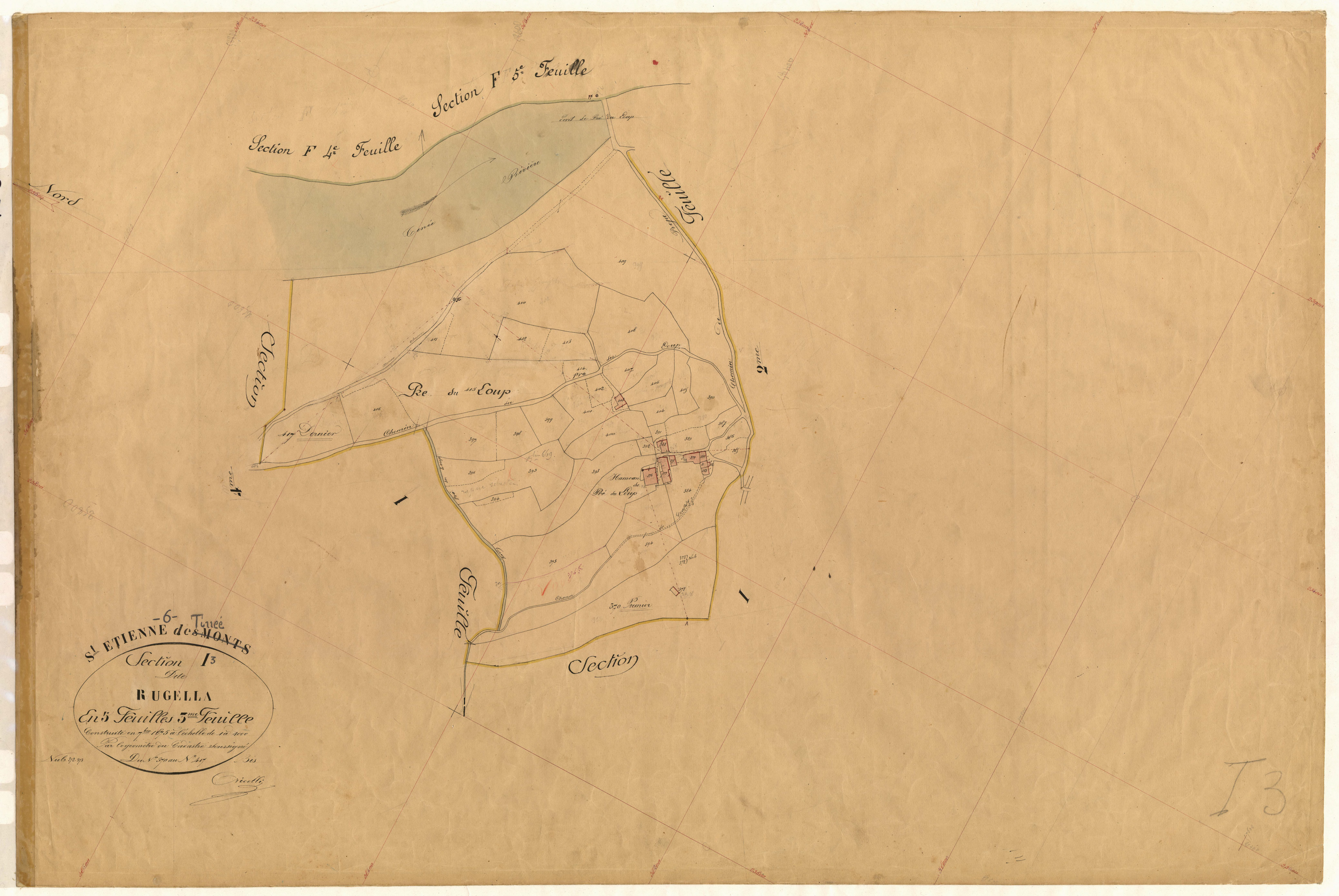 Rugella. - Plan de section, I3