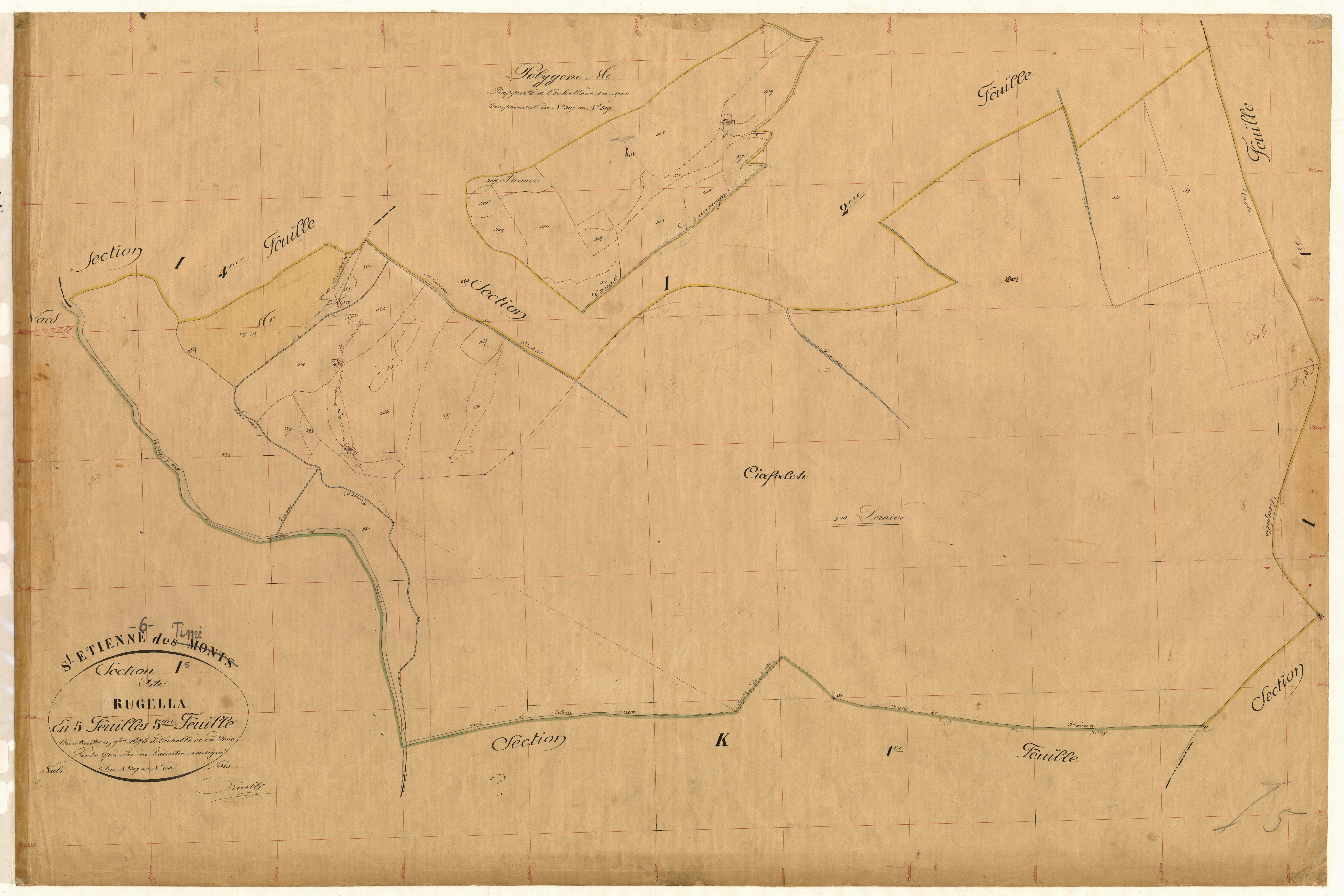 Rugella. - Plan de section, I5