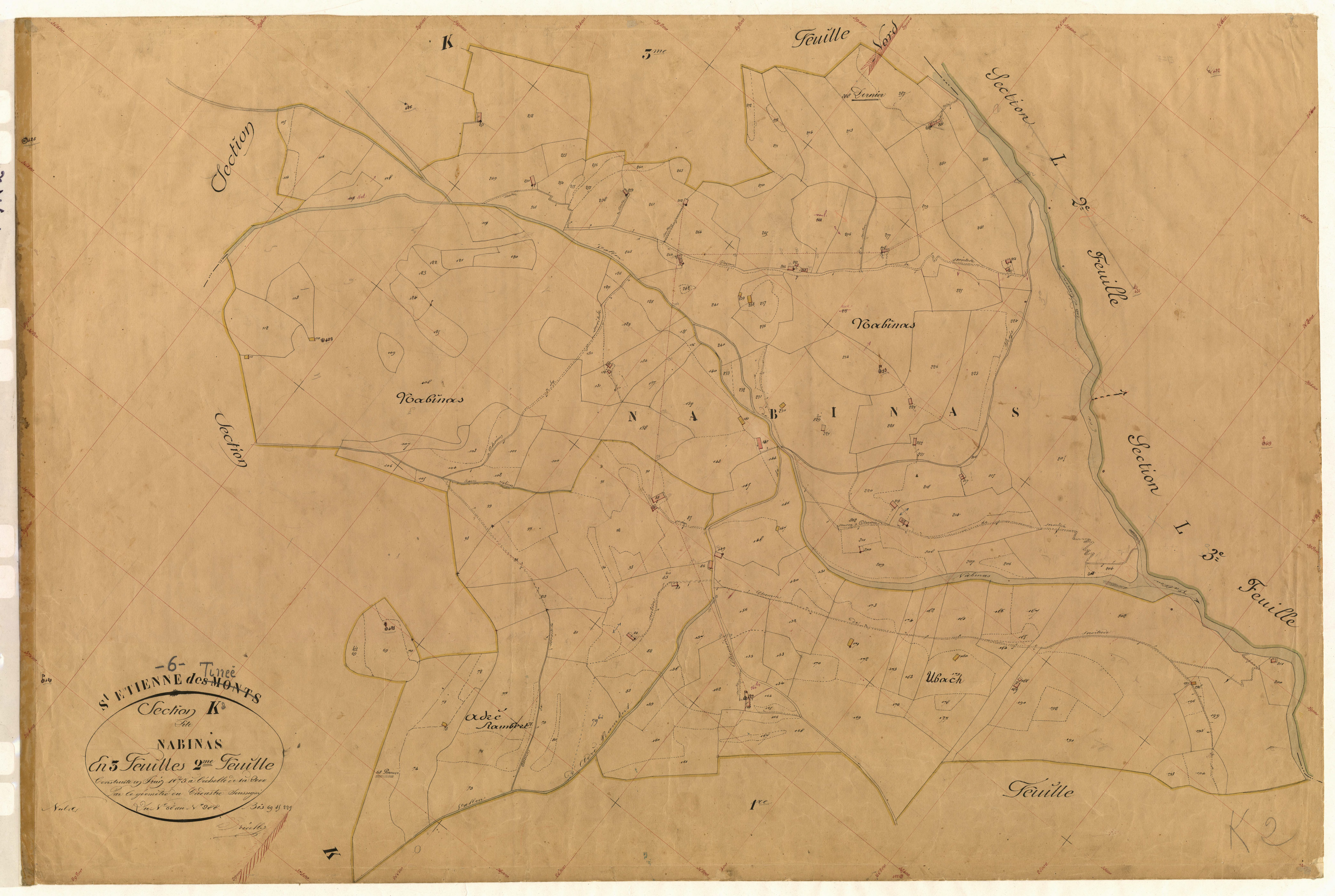 Nabinas. - Plan de section, K2