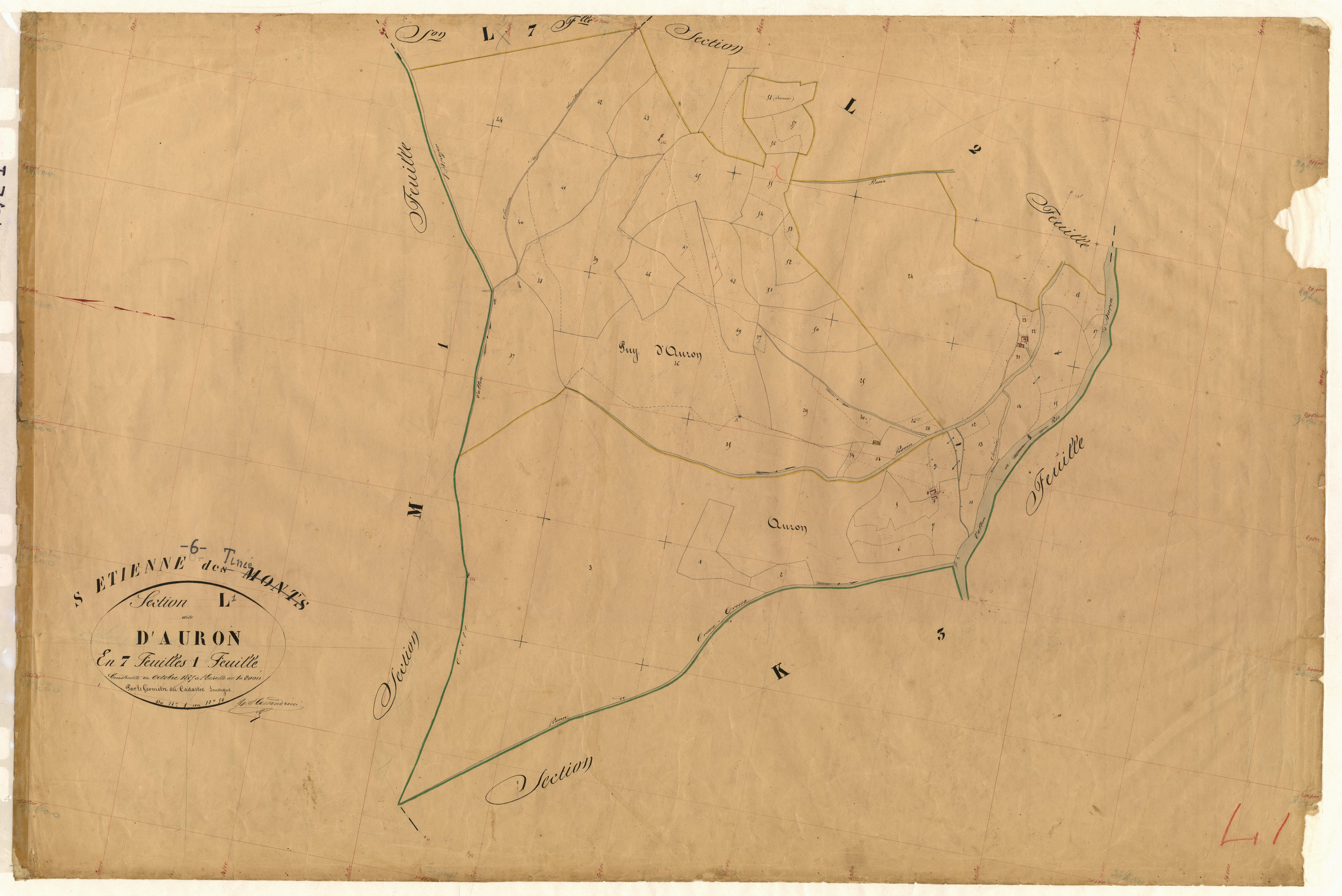 Auron. - Plan de section, L1