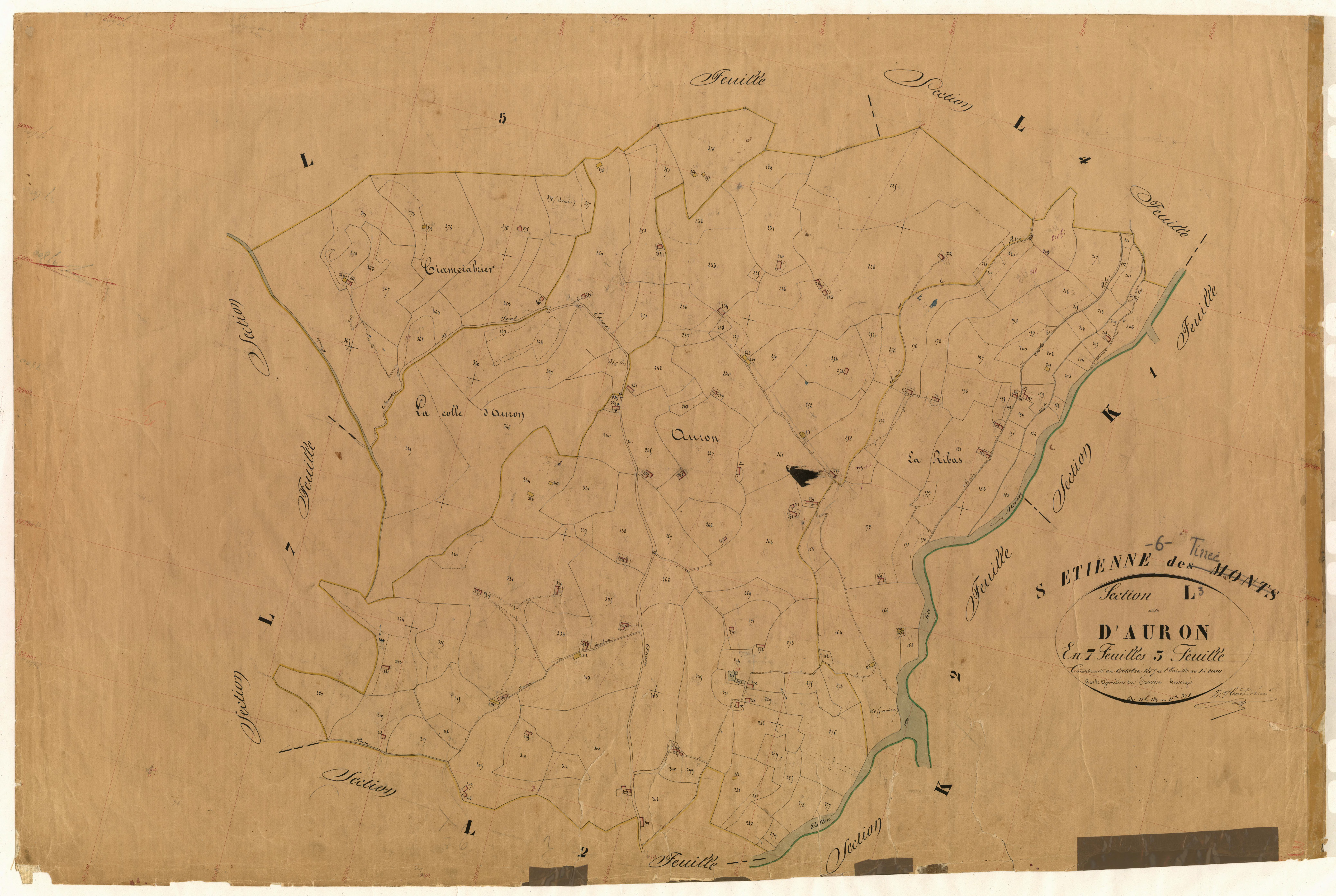 Auron. - Plan de section, L3