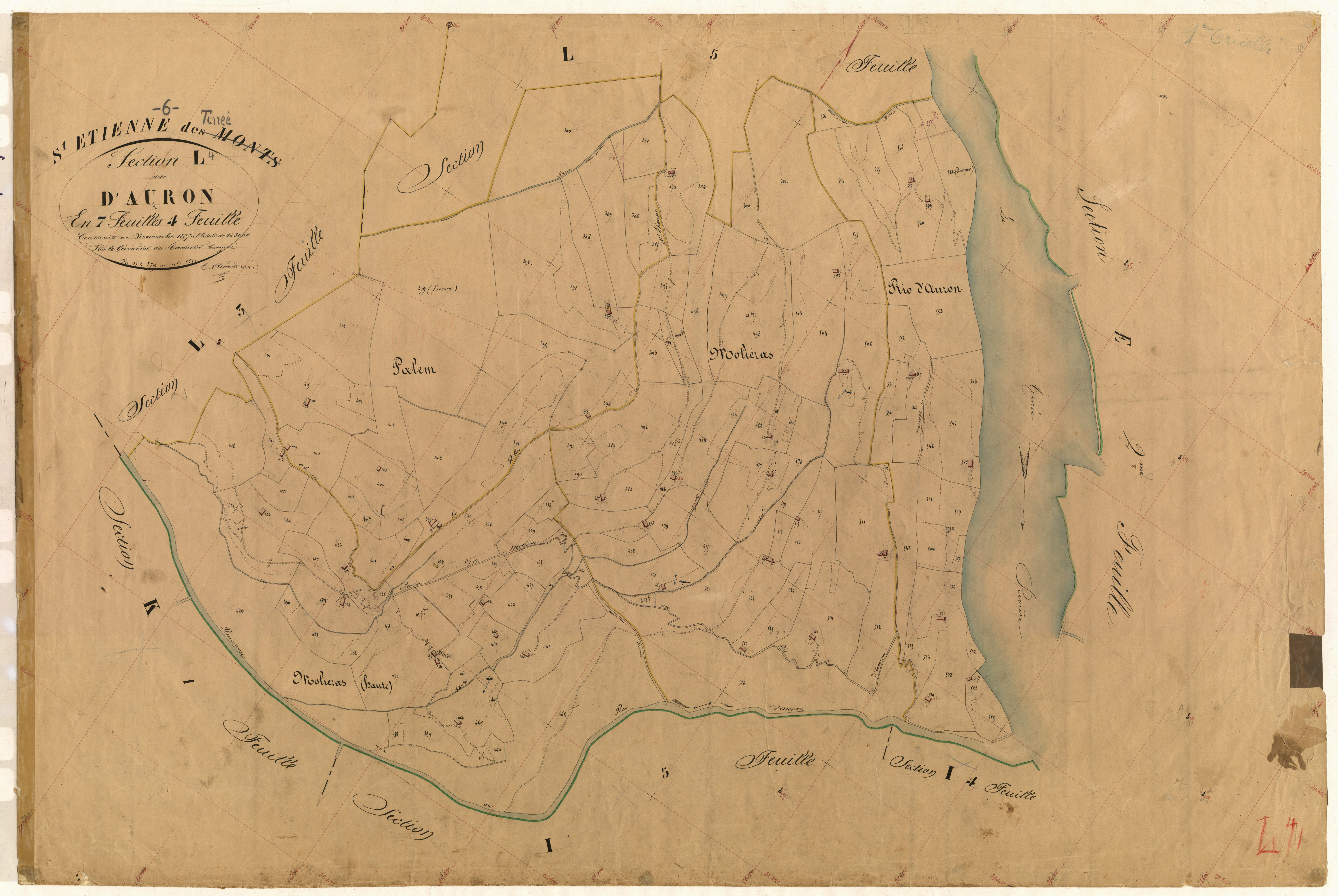 Auron. - Plan de section, L4
