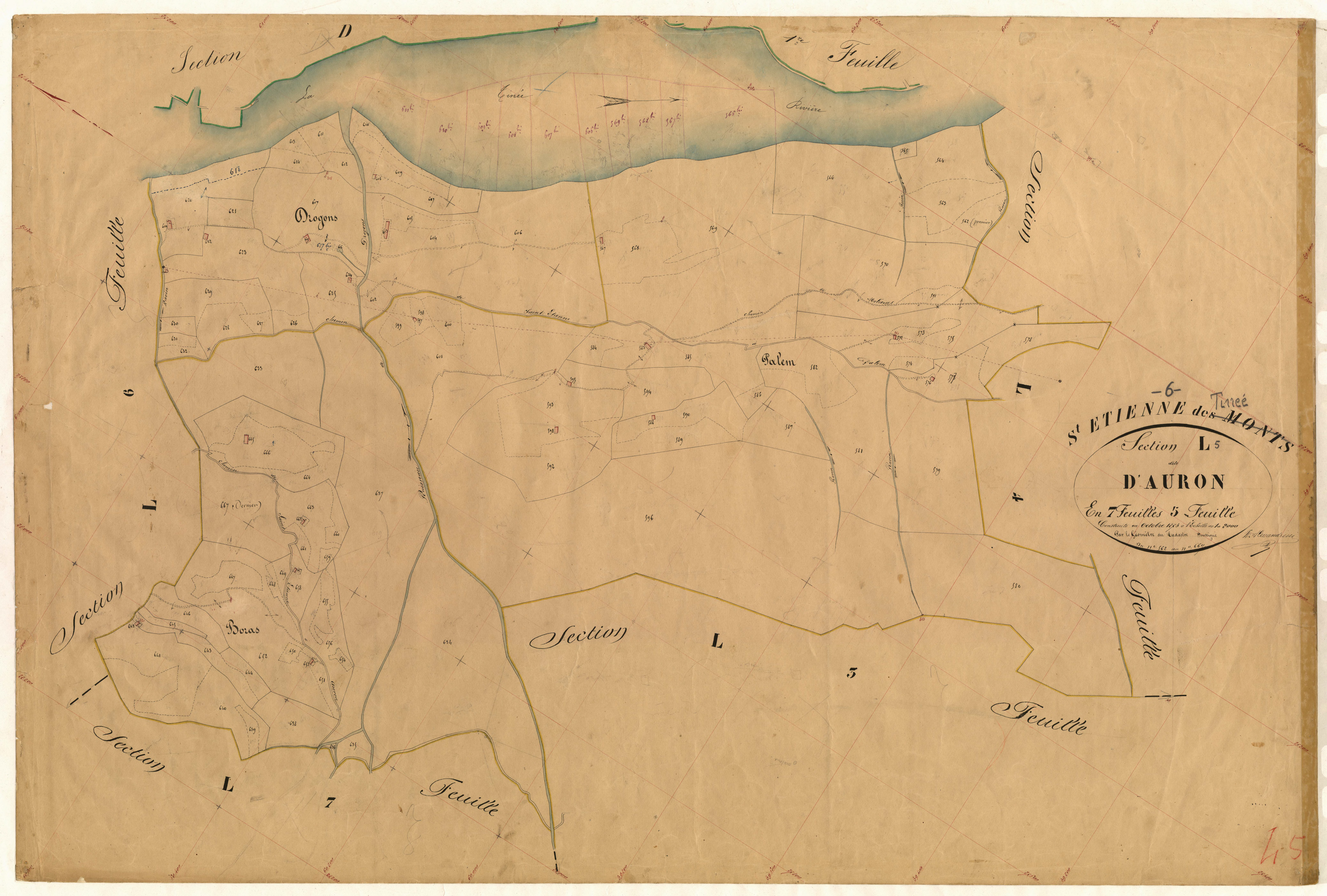 Auron. - Plan de section, L5