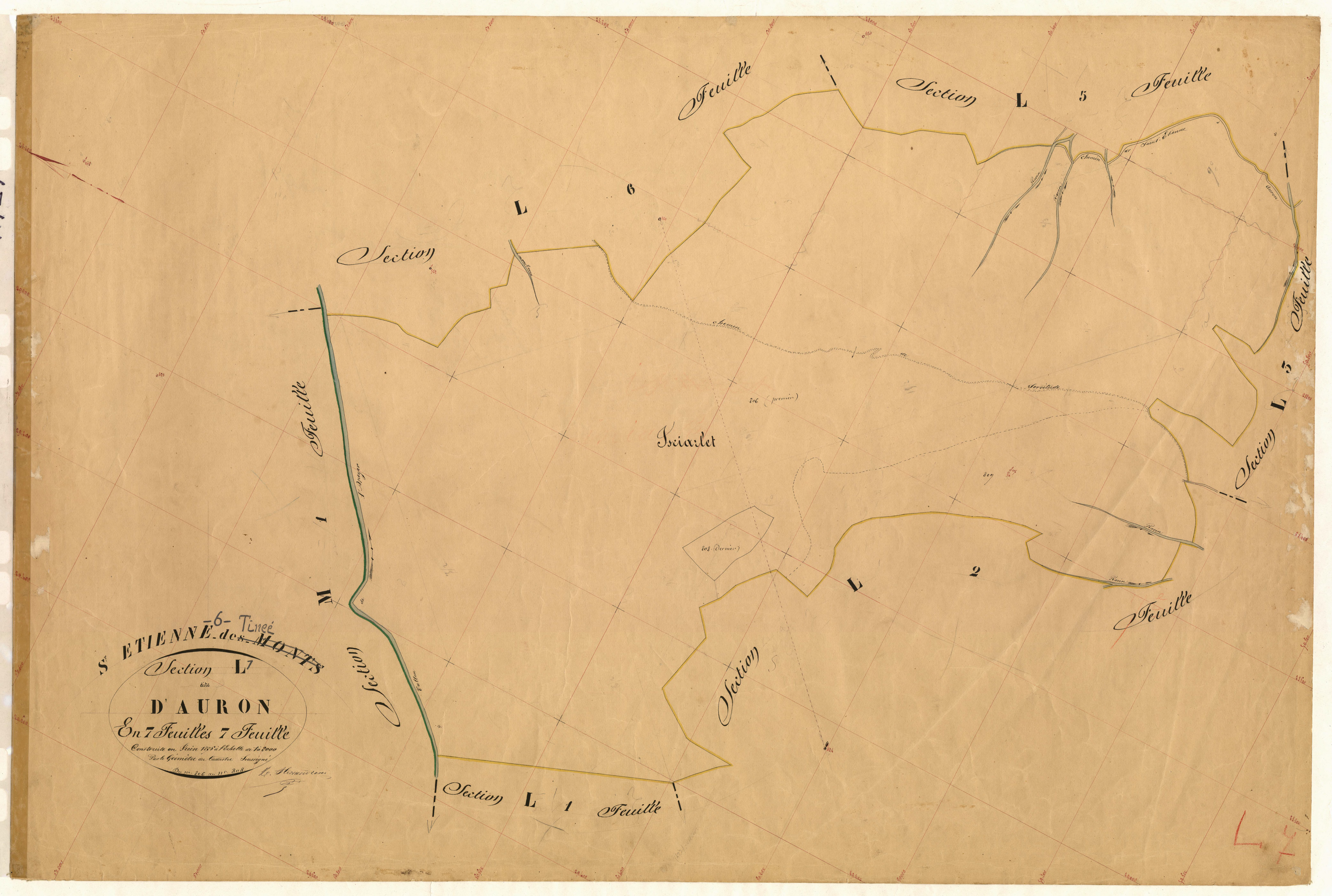 Auron. - Plan de section, L7