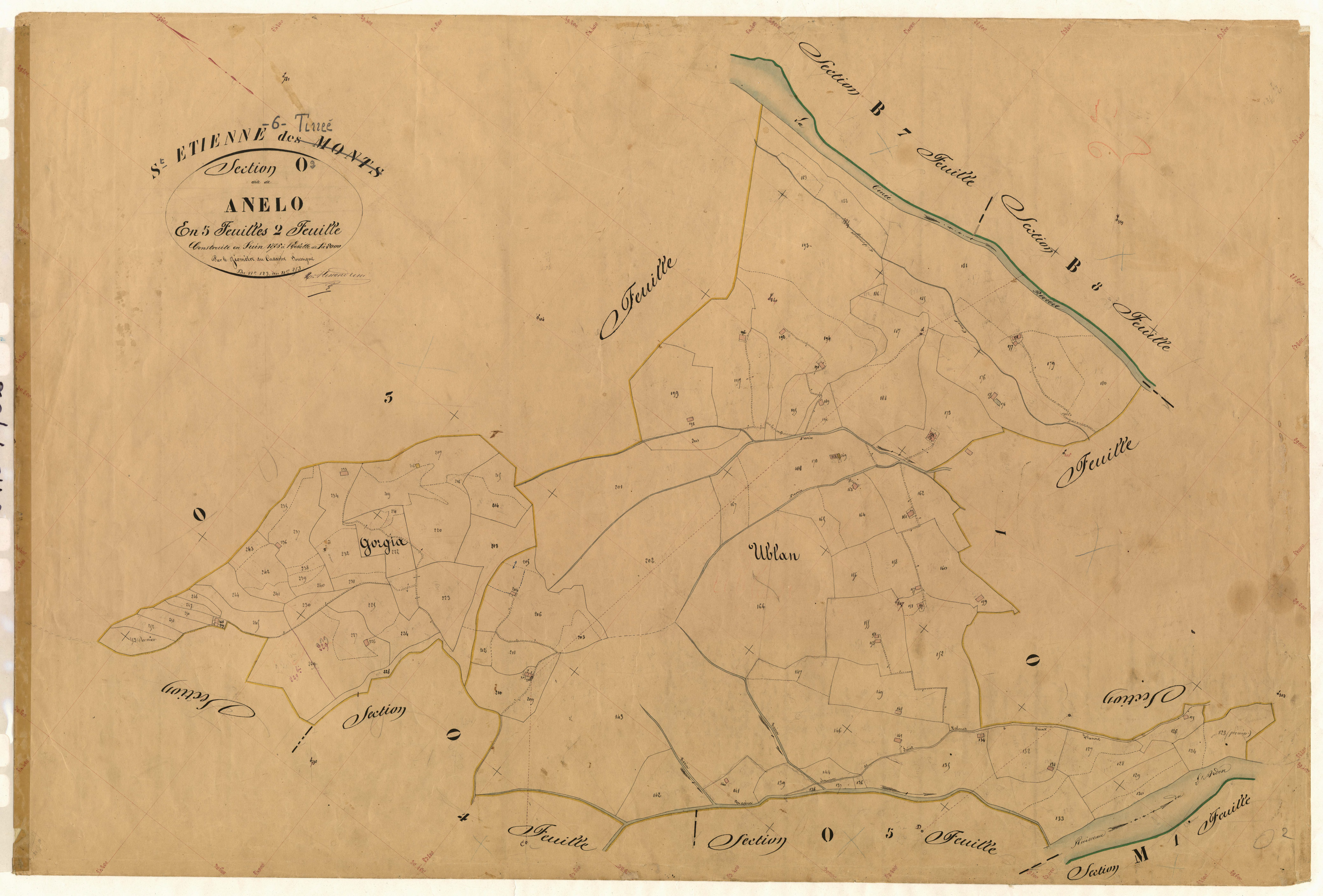 Anello. - Plan de section, O2