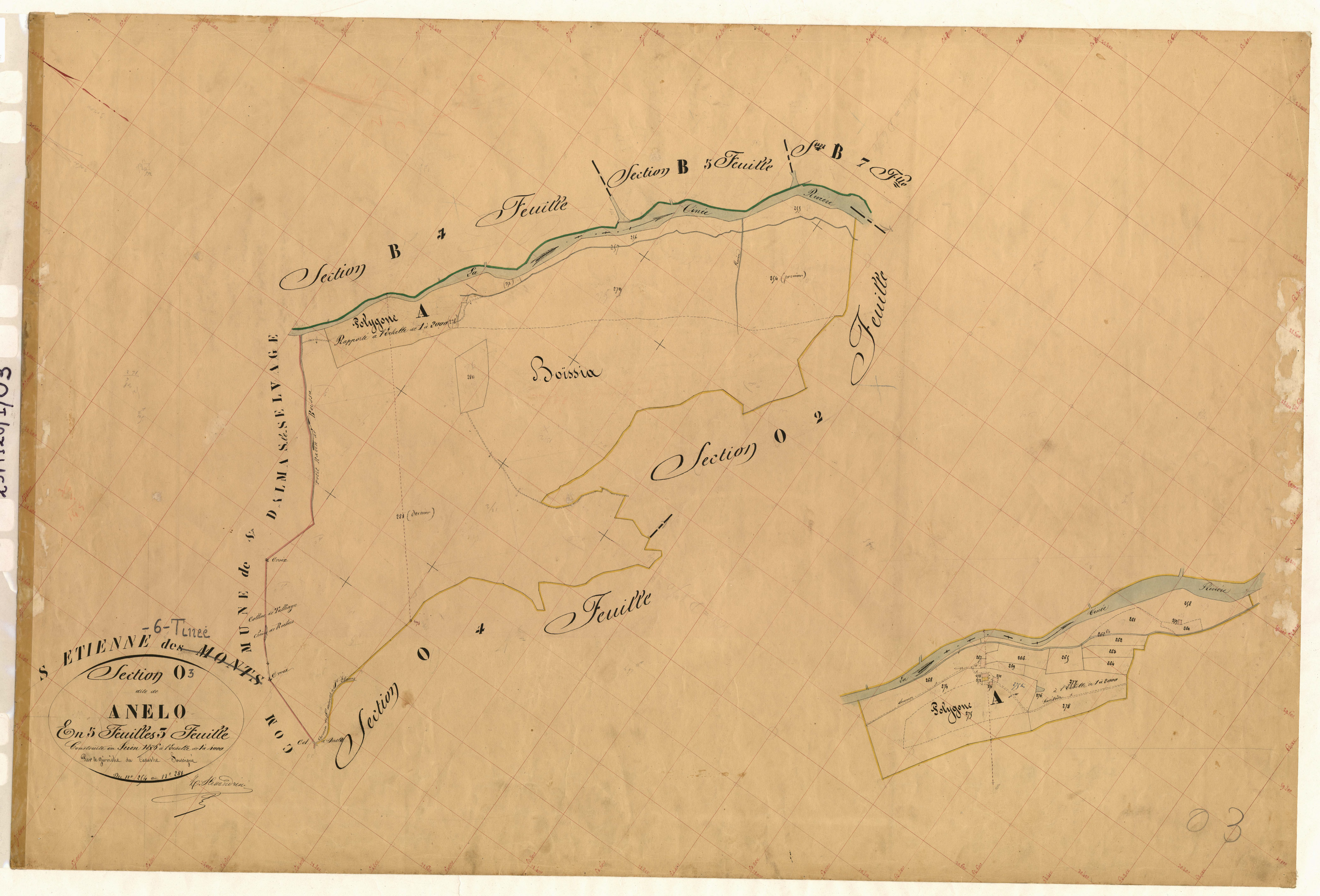 Anello. - Plan de section, O3
