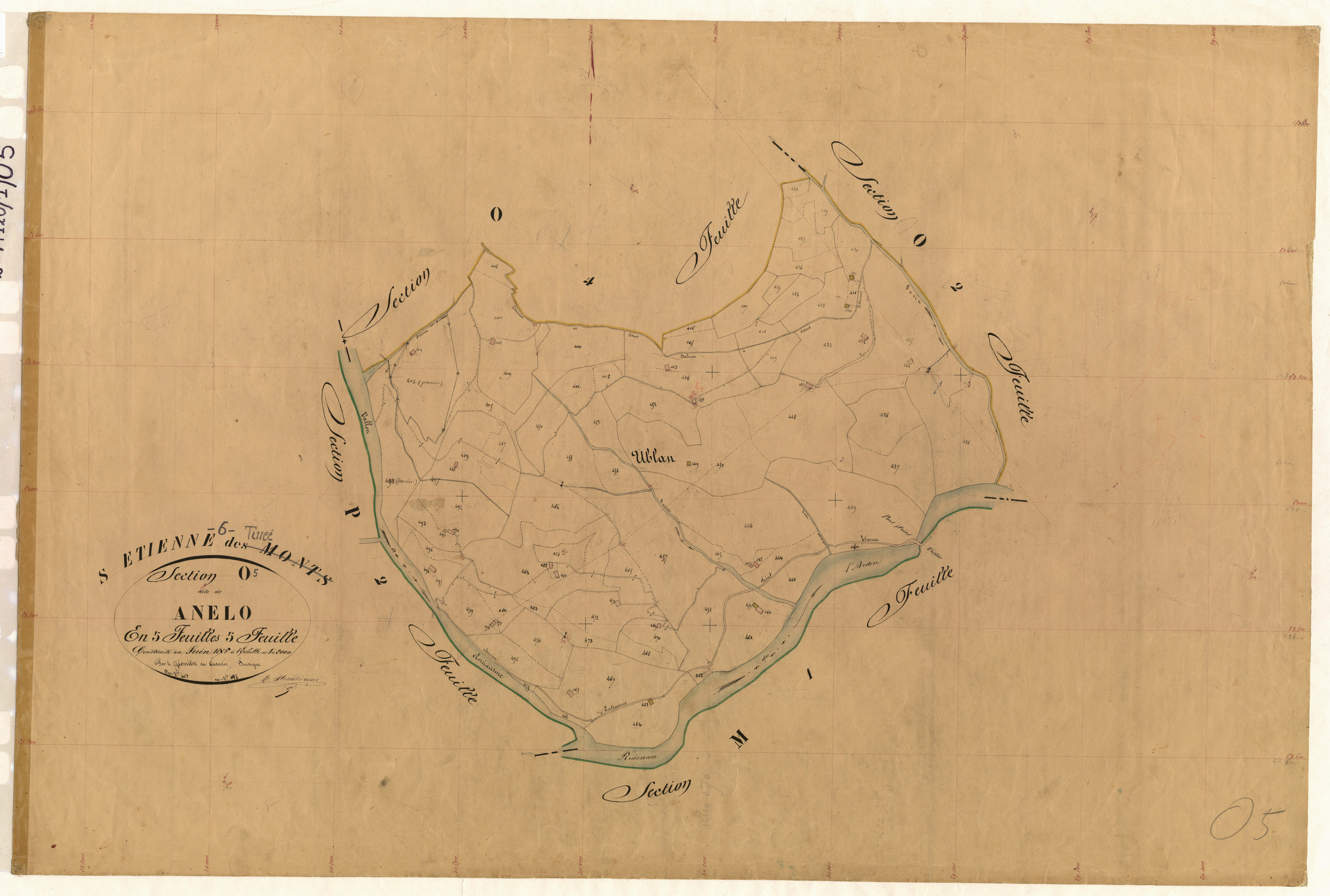 Anello. - Plan de section, O5