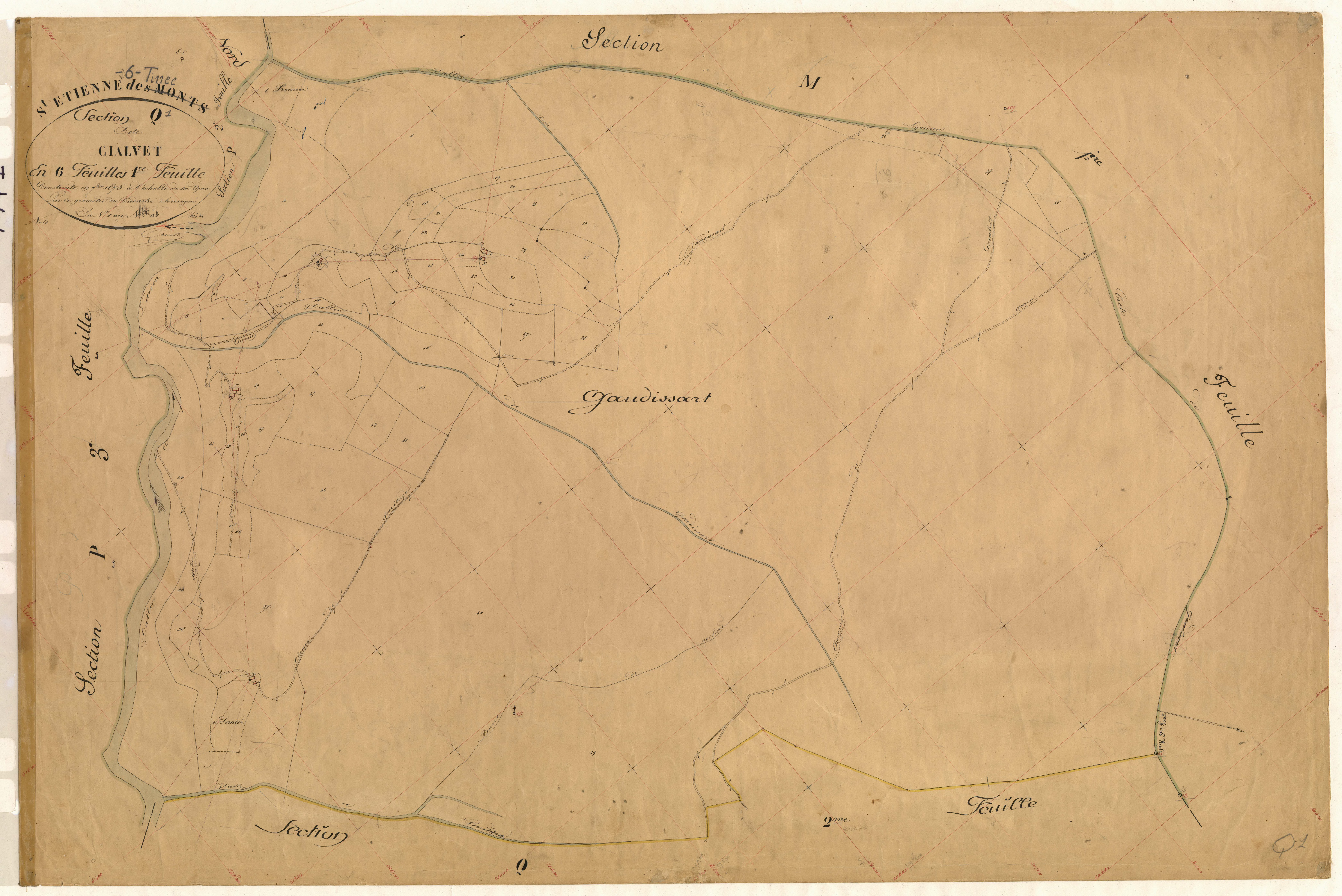 Cialvet. - Plan de section, Q1