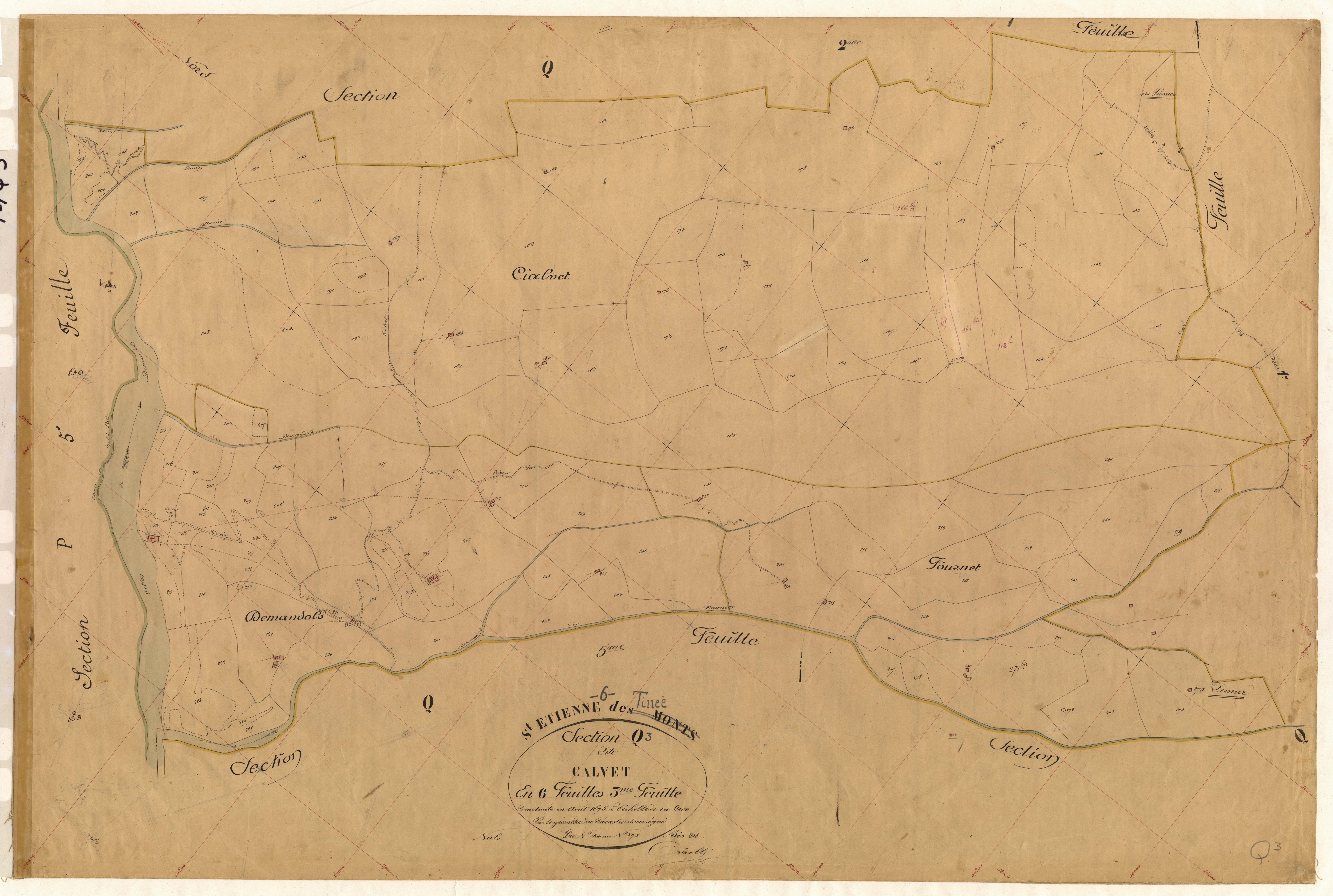 Cialvet. - Plan de section, Q3