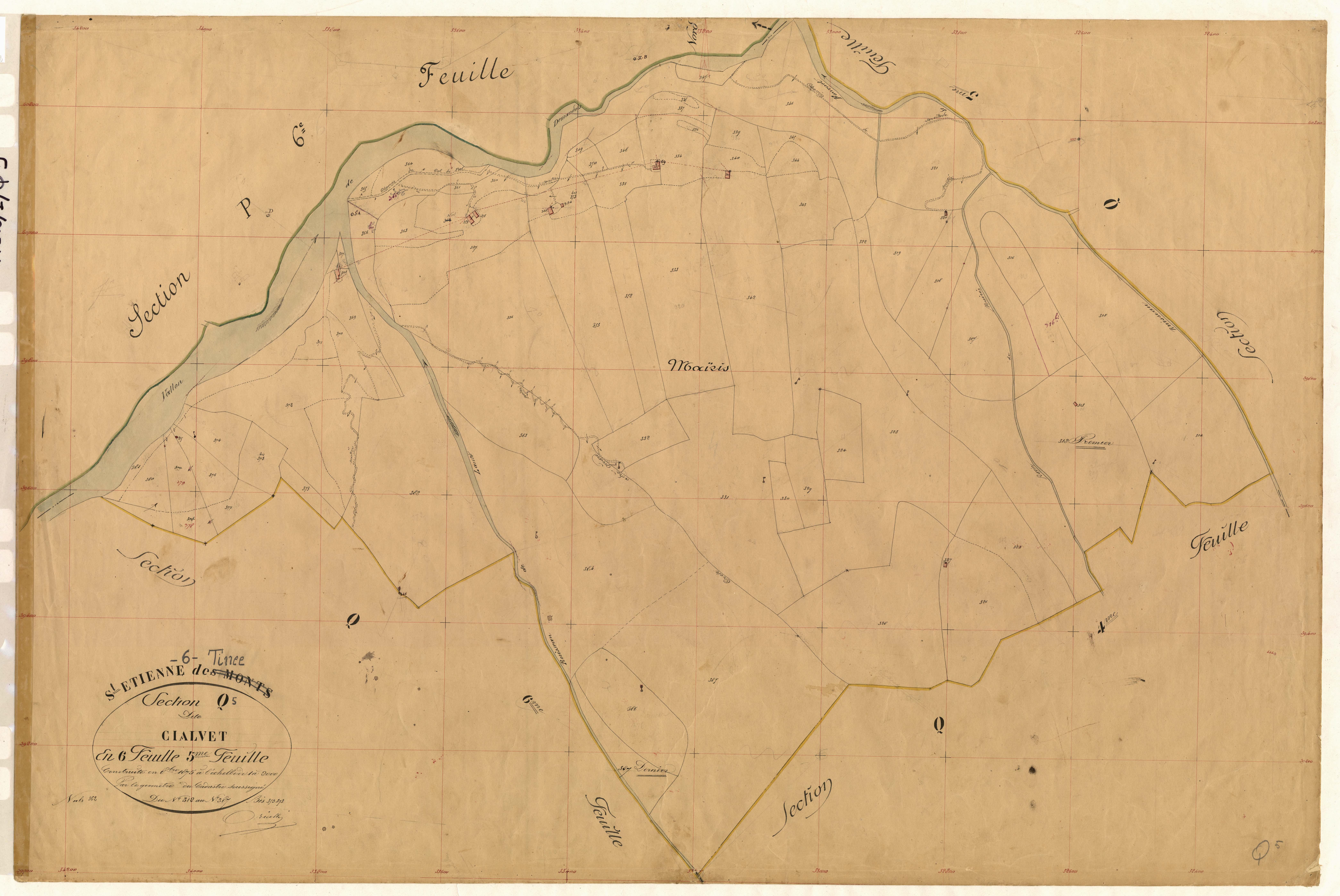 Cialvet. - Plan de section, Q5