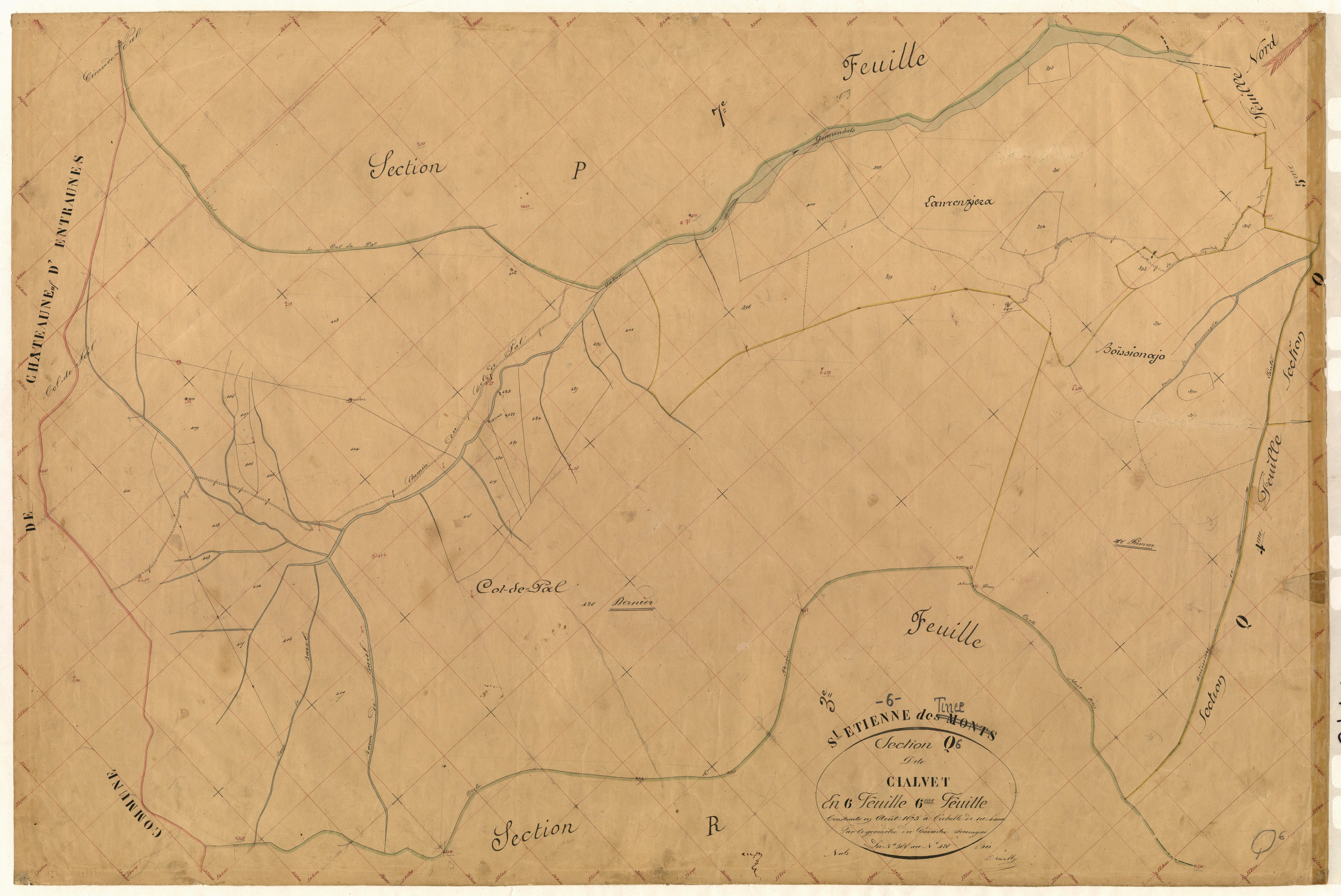 Cialvet. - Plan de section, Q6
