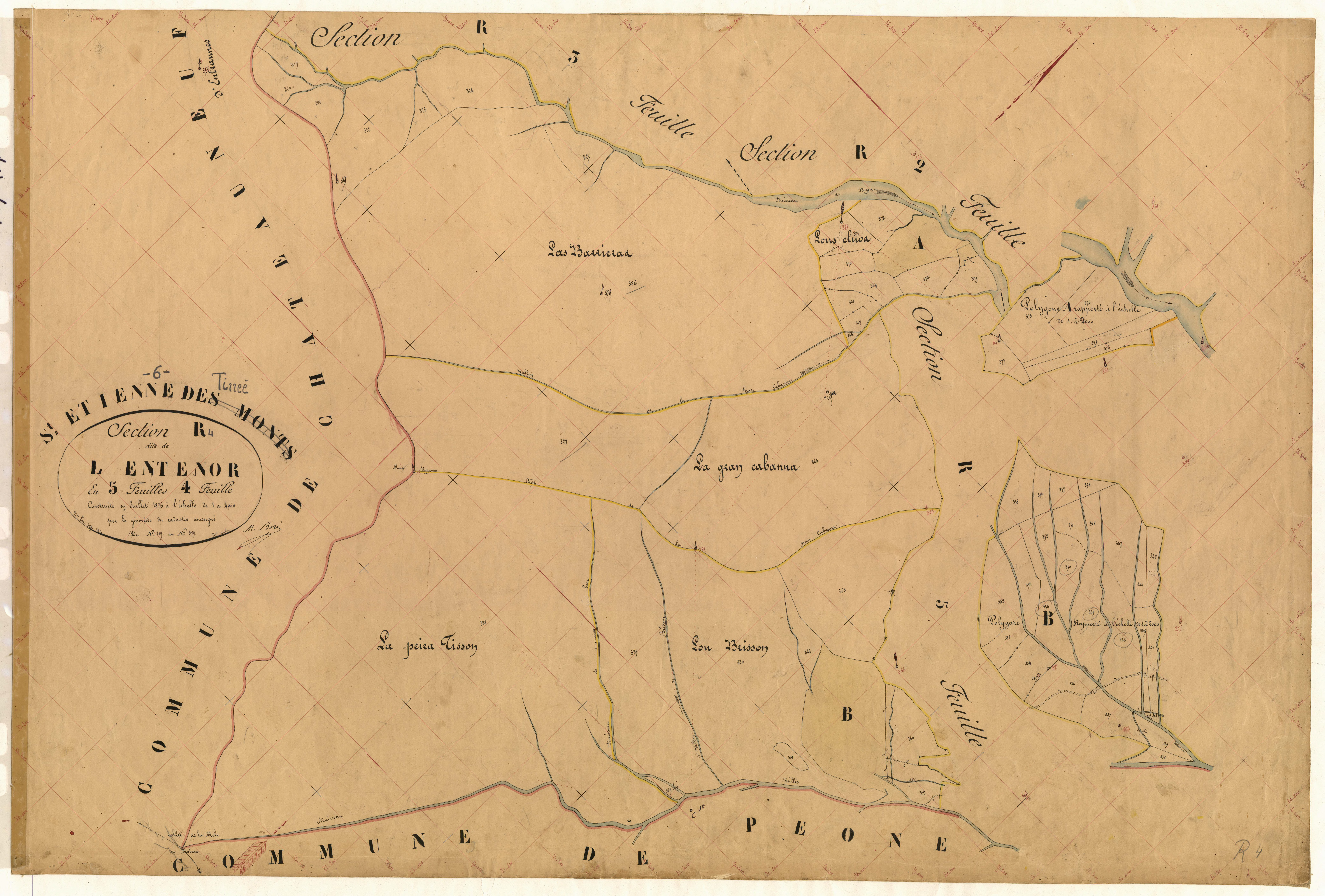 L'Entenor. - Plan de section, R4