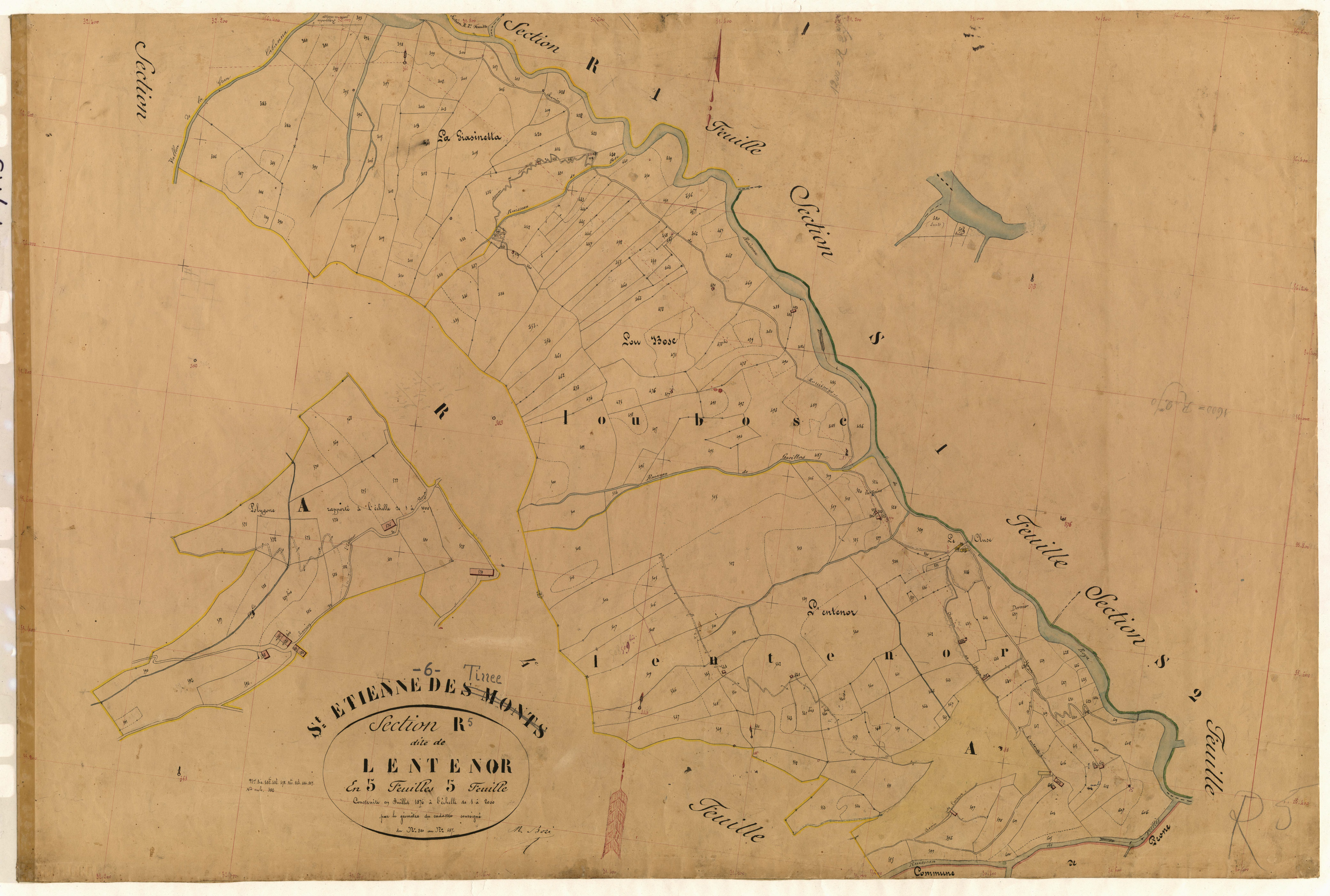 L'Entenor. - Plan de section, R5