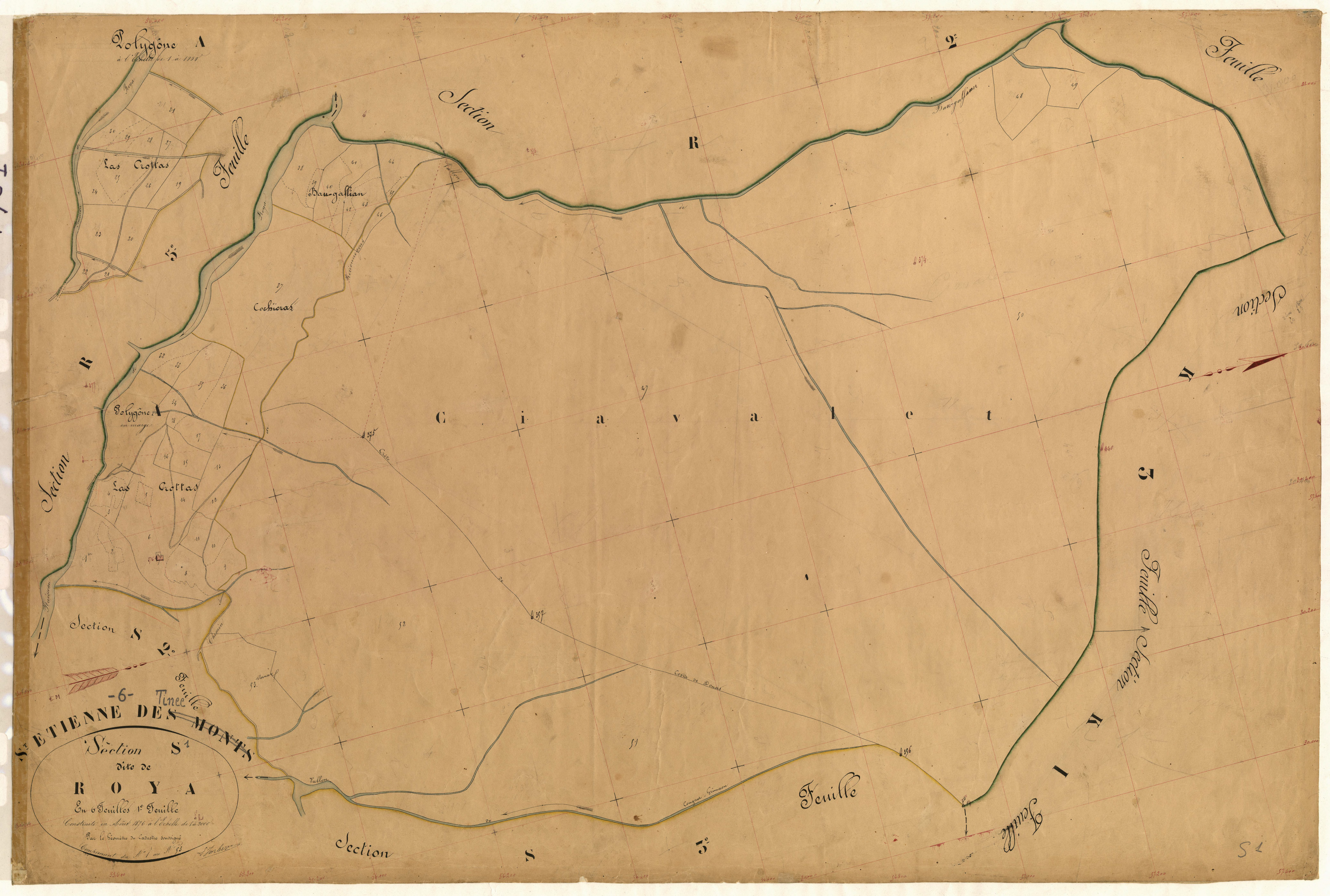 Roya. - Plan de section, S1