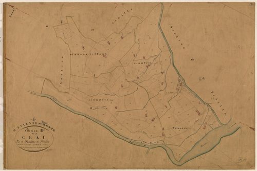 Claï. - Plan de section, B8