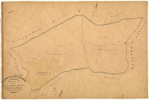 Ciabraires. - Plan de section, E1