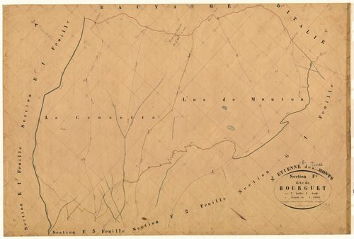 Le Bourguet. - Plan de section, F1