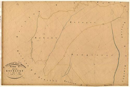 Le Bourguet. - Plan de section, F2