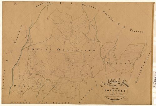 Le Bourguet. - Plan de section, F3