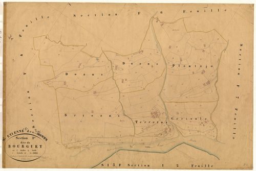 Le Bourguet. - Plan de section, F5