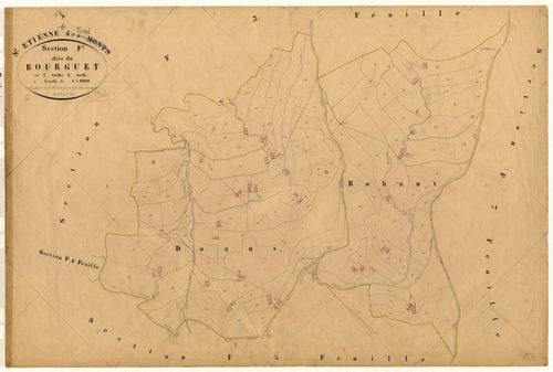 Le Bourguet. - Plan de section, F6