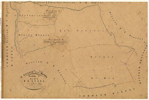 La Blaccia. - Plan de section, G1