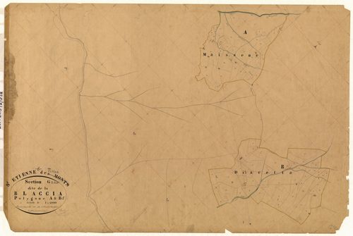 La Blaccia (développement). - Plan de section, G1(d)