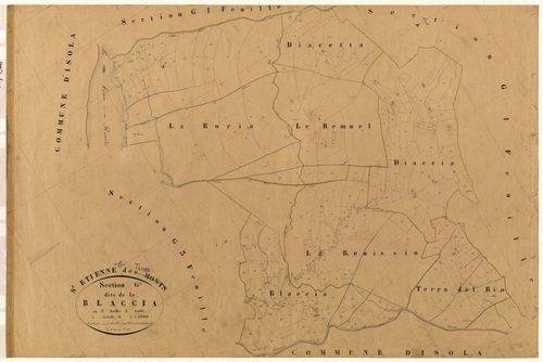 La Blaccia. - Plan de section, G2
