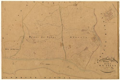 La Blaccia. - Plan de section, G3