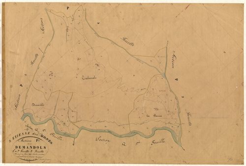 Demandols. - Plan de section, P3
