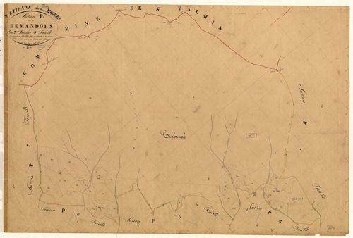 Demandols. - Plan de section, P4