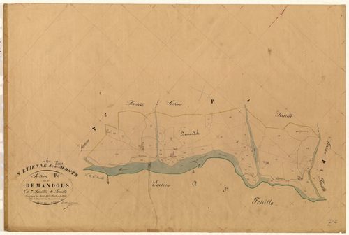 Demandols. - Plan de section, P6