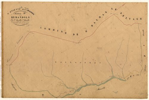 Demandols. - Plan de section, P7
