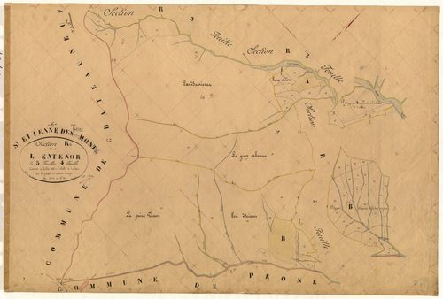 L'Entenor. - Plan de section, R4