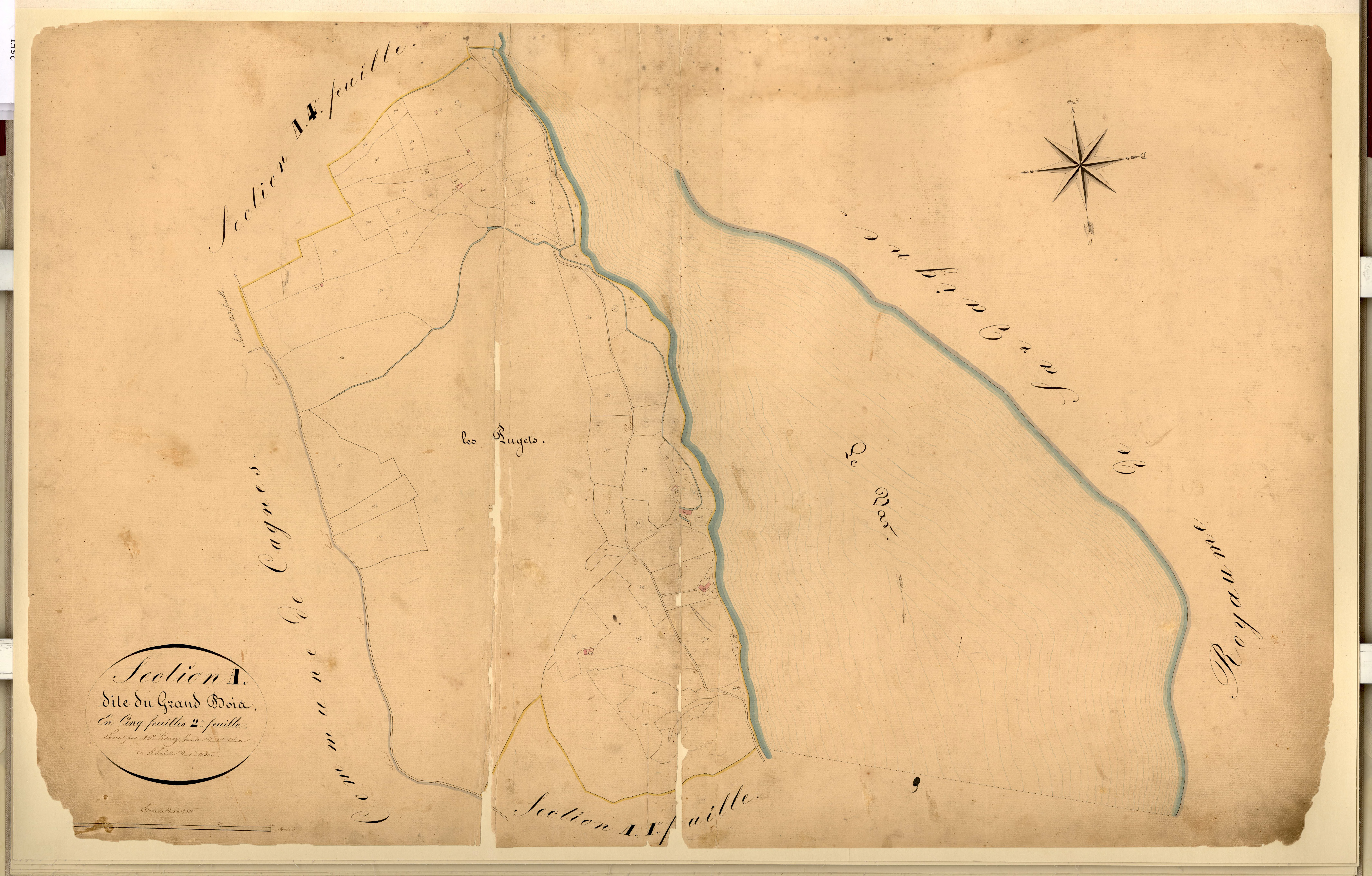 Les Pugets. - Plan de section, A2