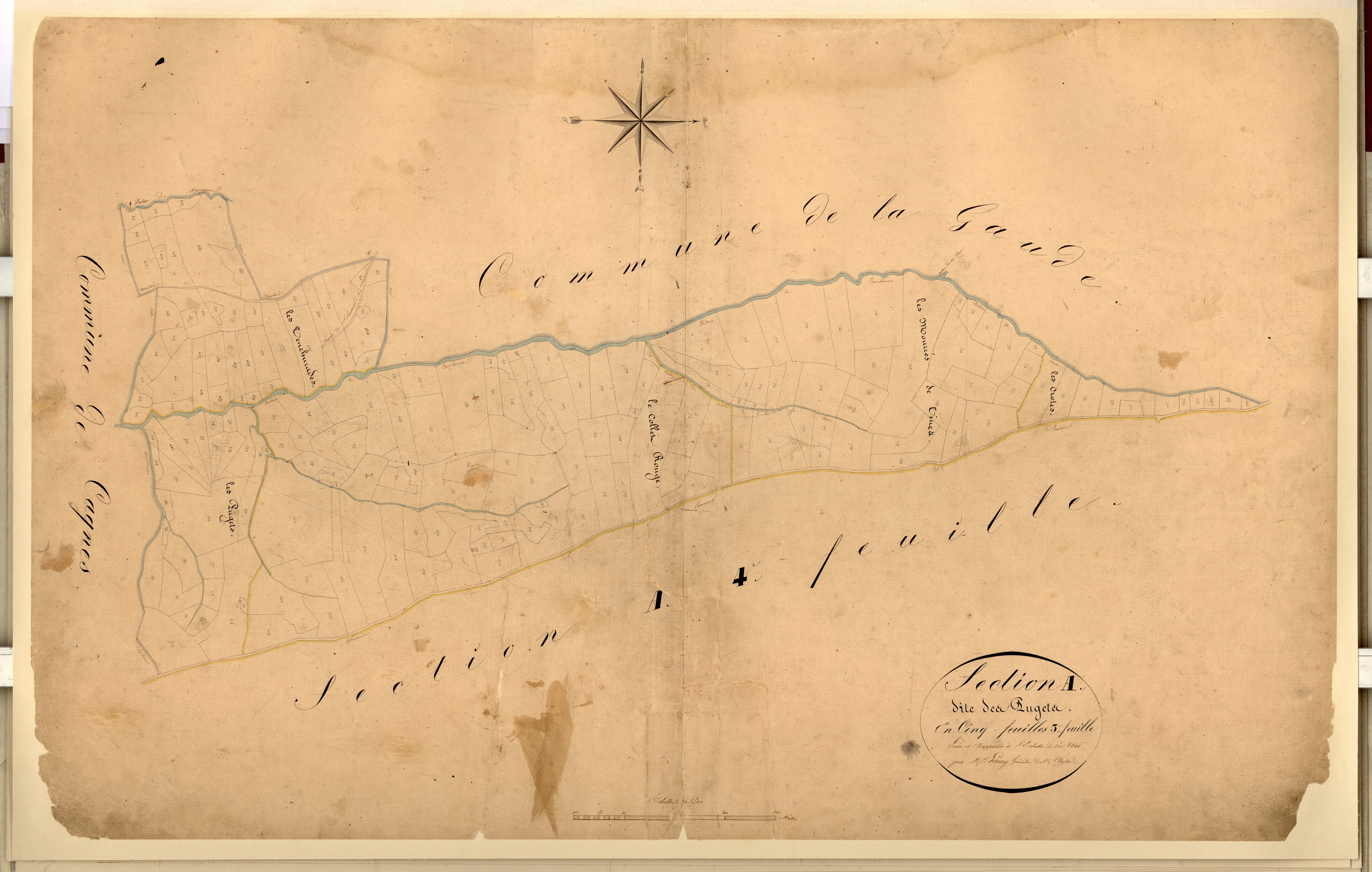 Les Pugets. - Plan de section, A3